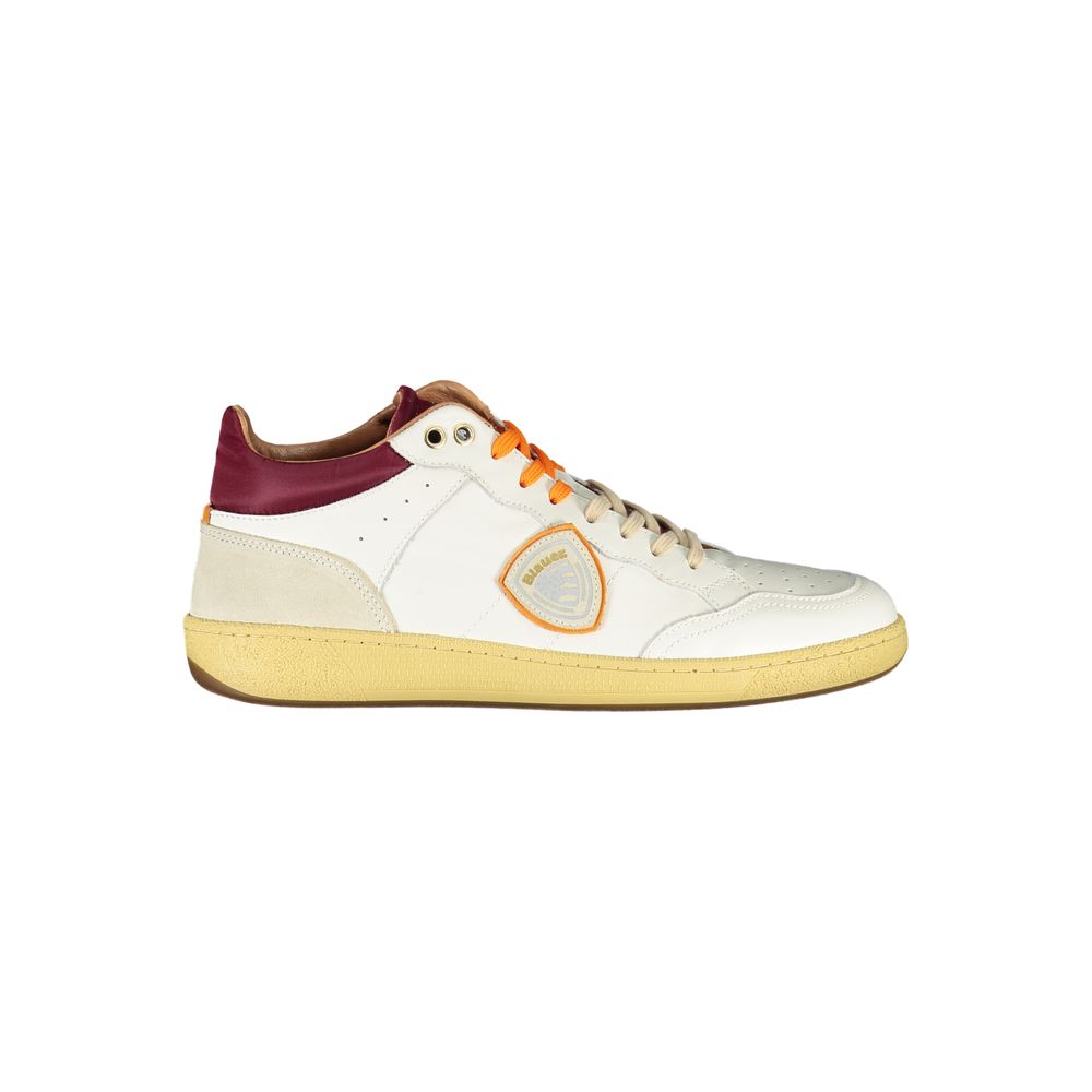 Blauer Sneakers Sportive Uomo Bianche, Dettagli a Contrasto e Logo