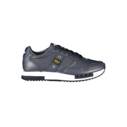 Blauer Sneakers Sportive Uomo Blu in Pelle, Dettagli a Contrasto e Soletta Removibile