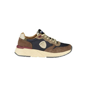 Blauer Sneakers Sportive Uomo Blu in Pelle, Dettagli a Contrasto e Soletta Removibile
