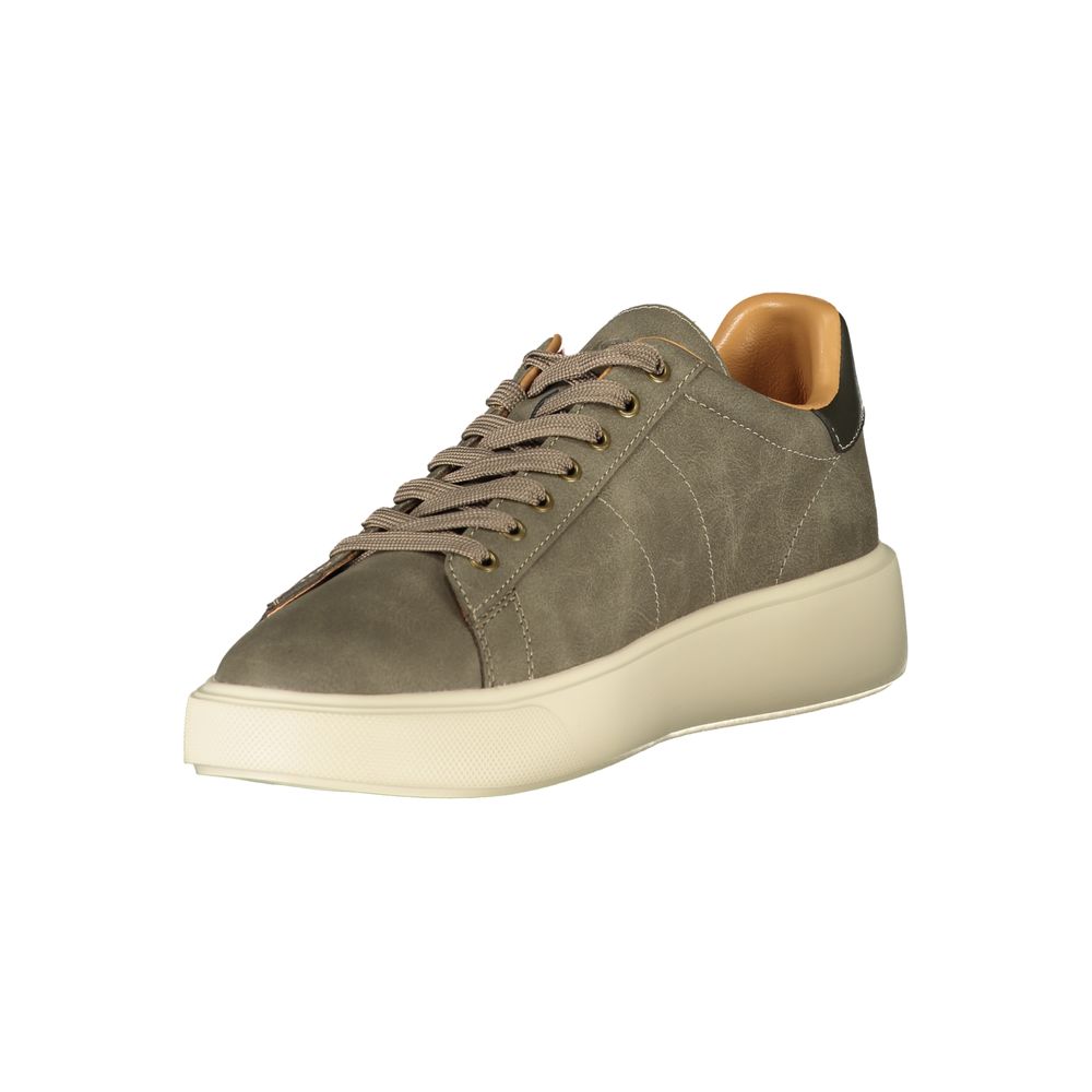 Blauer Sneakers Sportive Uomo Grigie in Poliestere, Suola a Contrasto