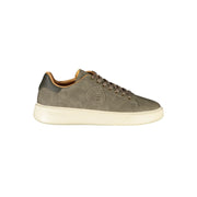 Blauer Sneakers Sportive Uomo Grigie in Poliestere, Suola a Contrasto
