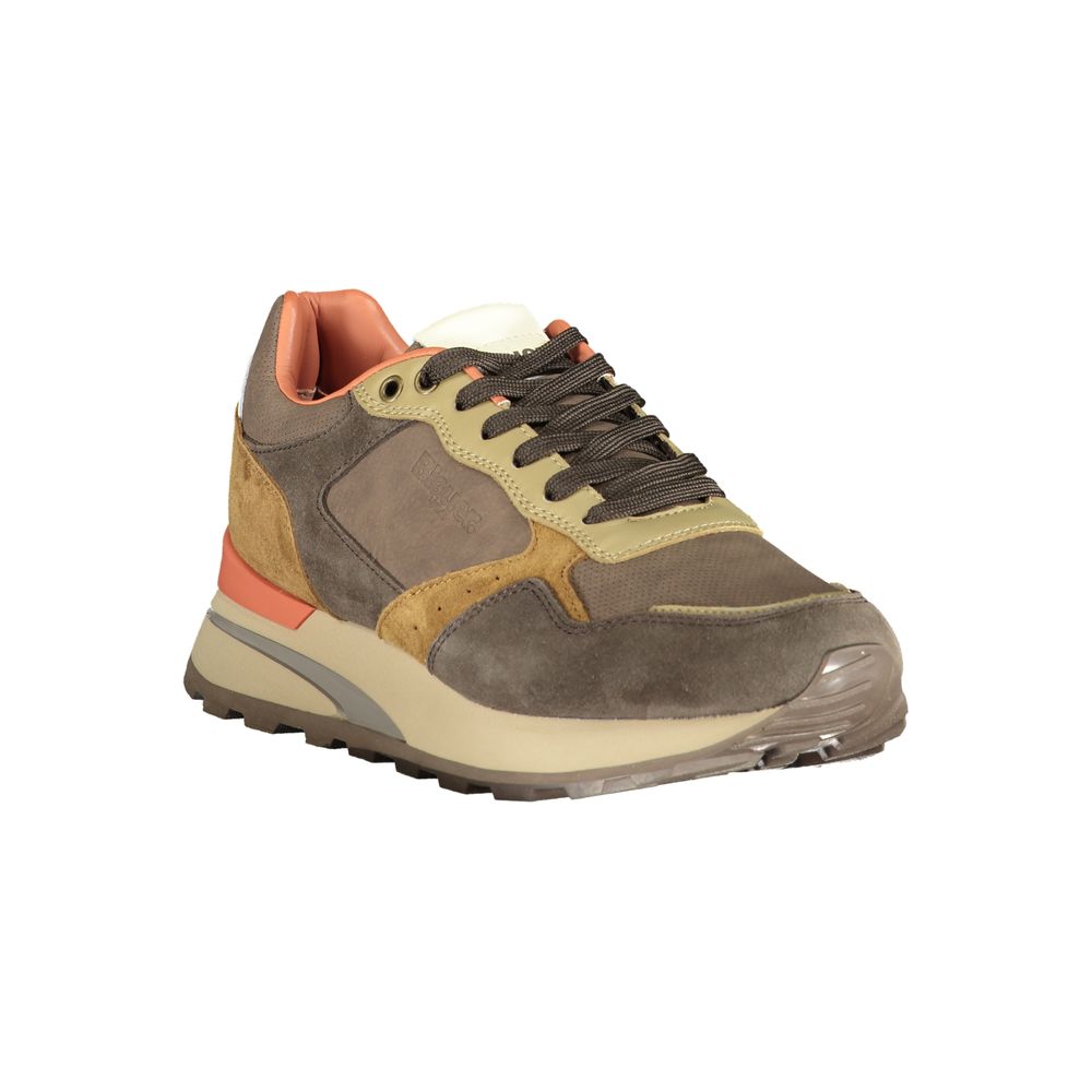 Blauer Sneakers Sportive Uomo Marroni, Dettagli a Contrasto e Soletta Removibile