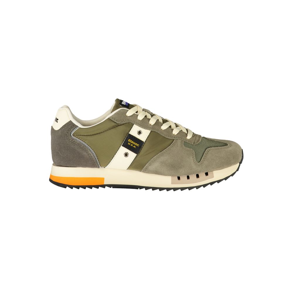Blauer Sneakers Sportive Uomo Verdi, Dettagli a Contrasto e Lacci Extra