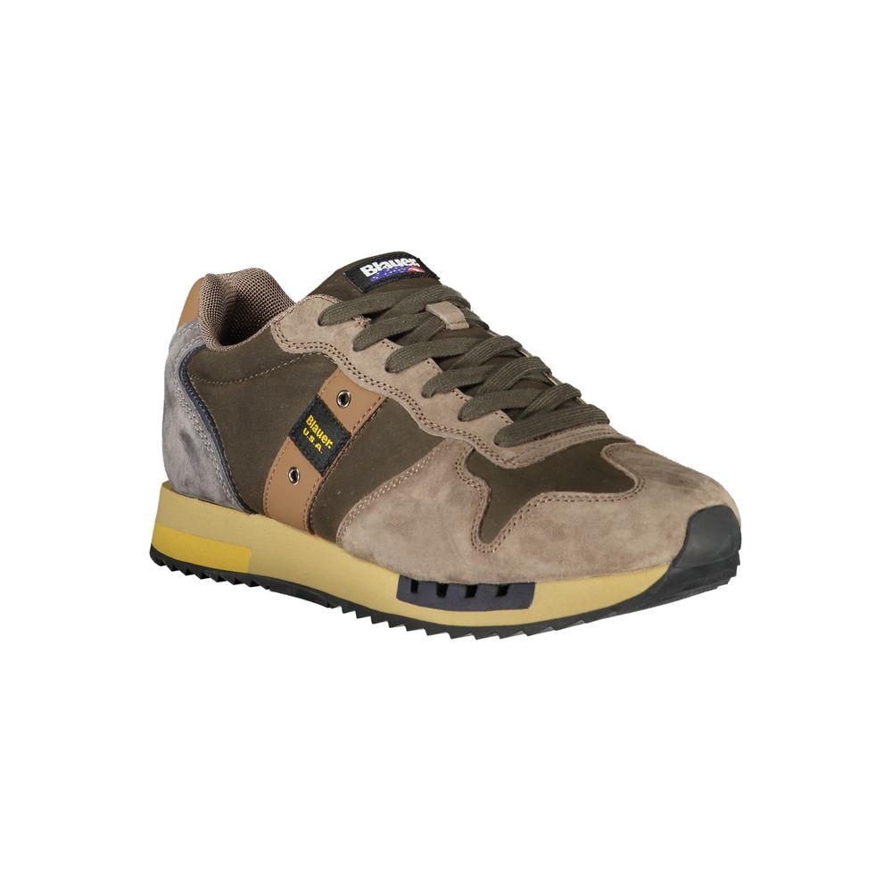 Blauer Sneakers Sportive Uomo Verdi, Dettagli a Contrasto e Soletta Removibile