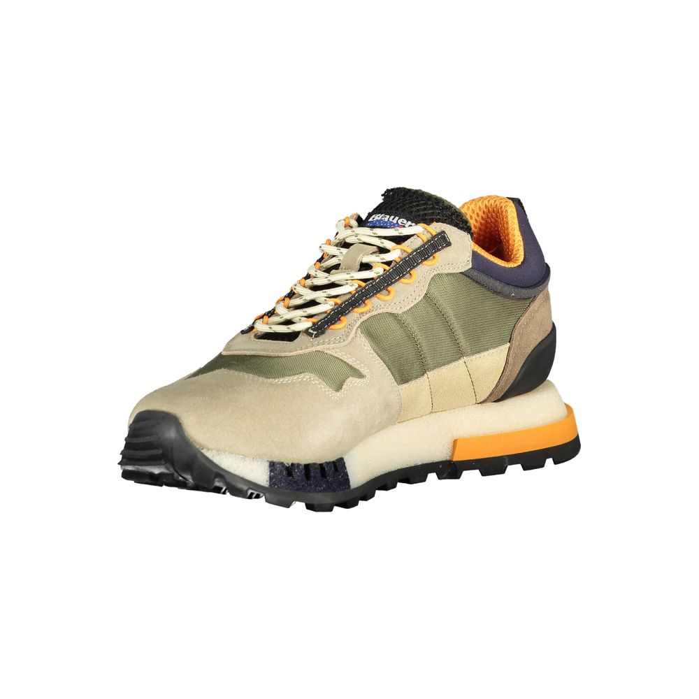 Blauer Sneakers Sportive Uomo Verdi, Dettagli a Contrasto e Soletta Removibile