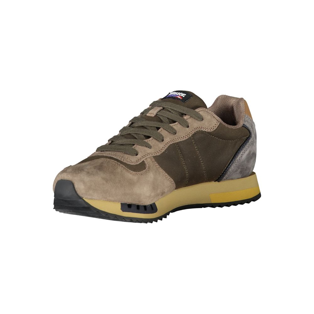 Blauer Sneakers Sportive Uomo Verdi, Dettagli a Contrasto e Soletta Removibile
