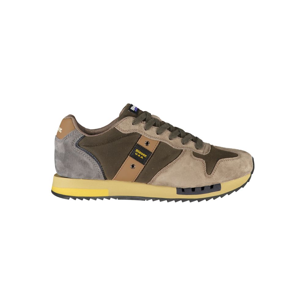 Blauer Sneakers Sportive Uomo Verdi, Dettagli a Contrasto e Soletta Removibile