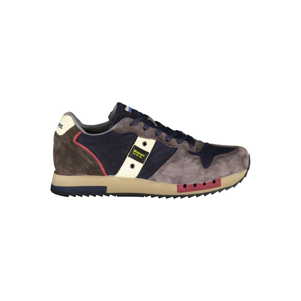 Blauer Sneakers Uomo Blu, Dettagli a Contrasto e Logo Sofisticato