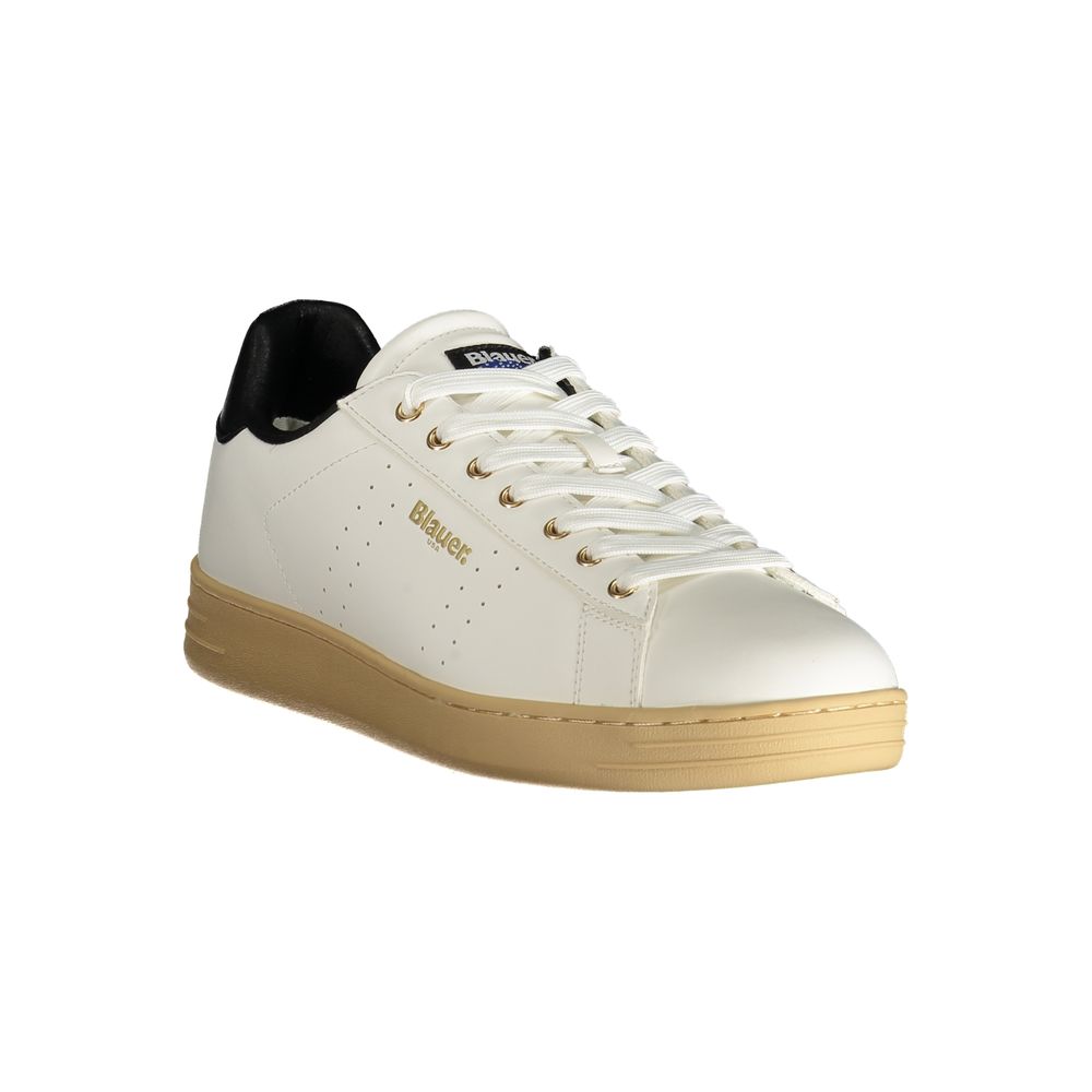 Blauer Sneakers Uomo Grigie in Poliuretano, Dettagli a Contrasto e Logo