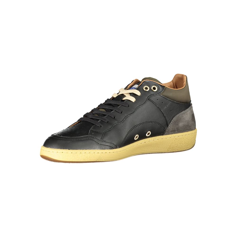Blauer Sneakers Uomo Marroni in Poliuretano, Dettagli a Contrasto e Logo