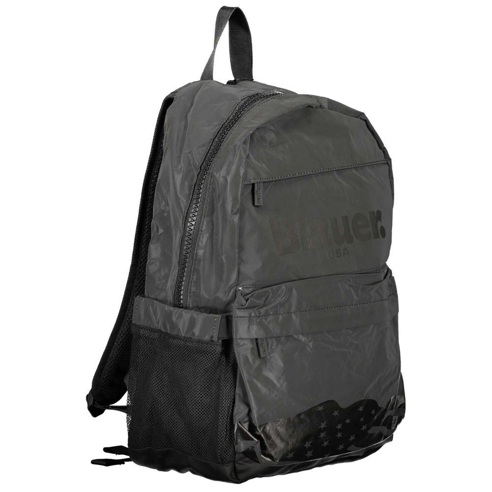 Blauer Zaino Uomo Nero in Poliestere, Logo Sportivo