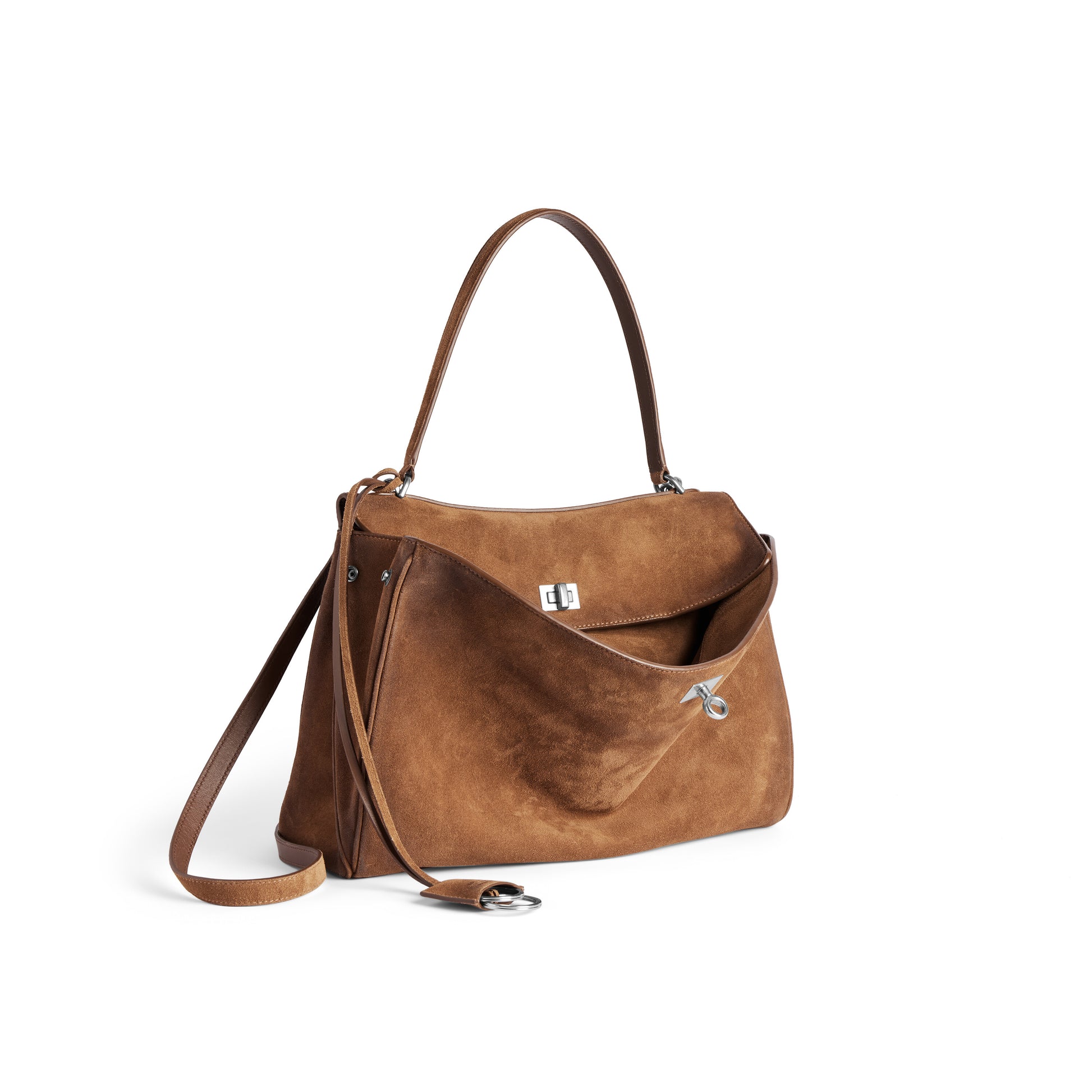 Borsa Balenciaga Rodeo Media Cammello