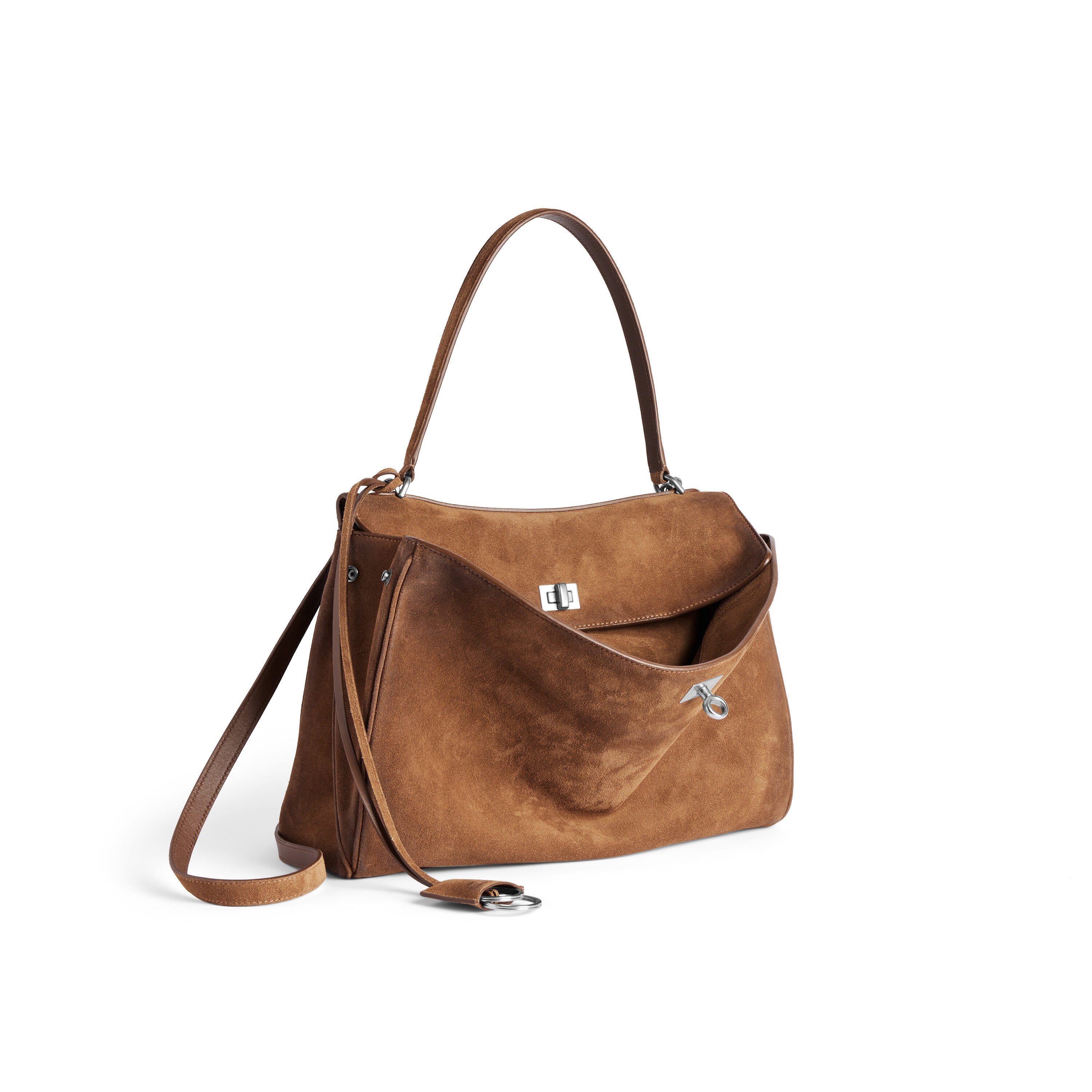 Borsa Balenciaga Rodeo Media Cammello