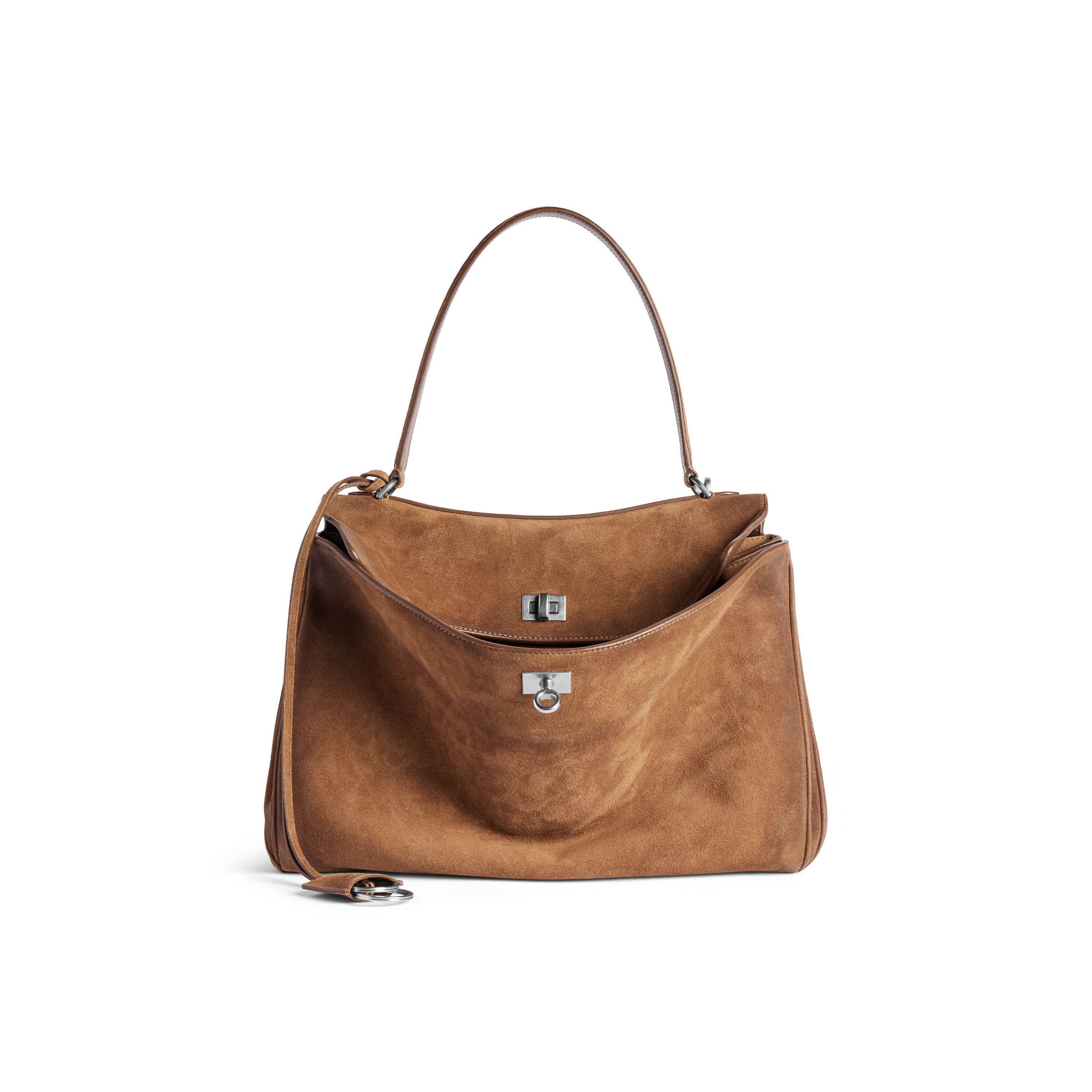 Borsa Balenciaga Rodeo Media Cammello