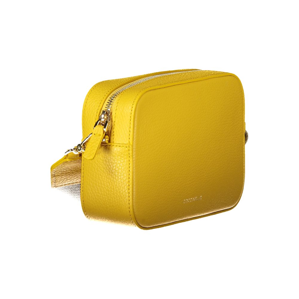 Borsa Coccinelle Tebe in 100% Pelle Colore Giallo
