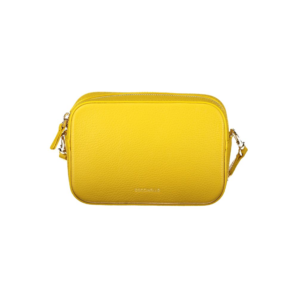 Borsa Coccinelle Tebe in 100% Pelle Colore Giallo