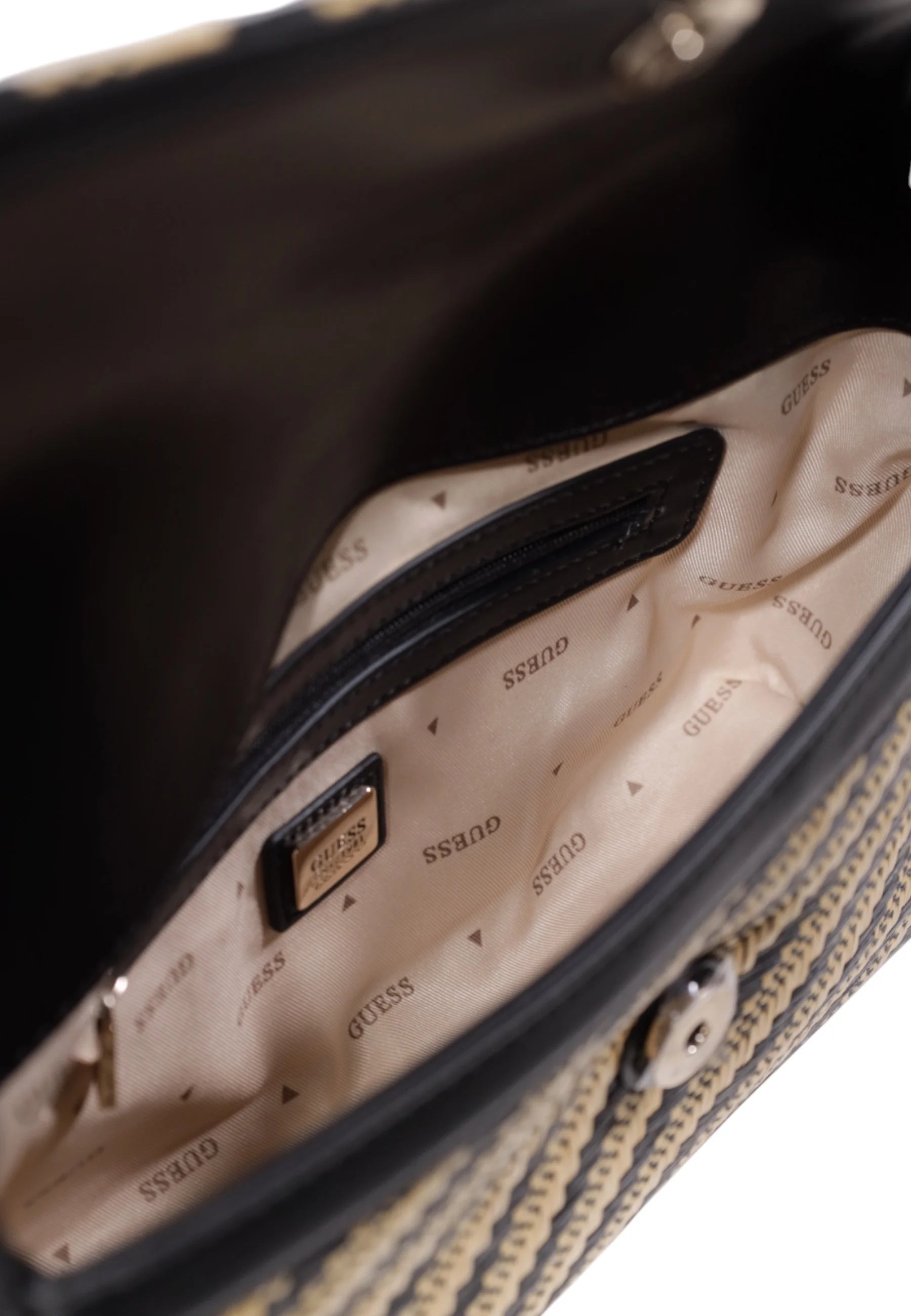 Borsa Crossbody Guess EMELDA Piccola in Polipropilene Nero