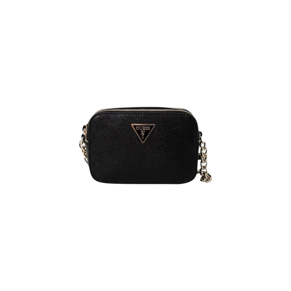 Borsa Crossbody Guess Noelle Camera in Poliuretano Nero