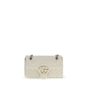 Borsa Gucci GG Marmont Piccola a Spalla Nera in Pelle di Agnello Matelassé Chevron