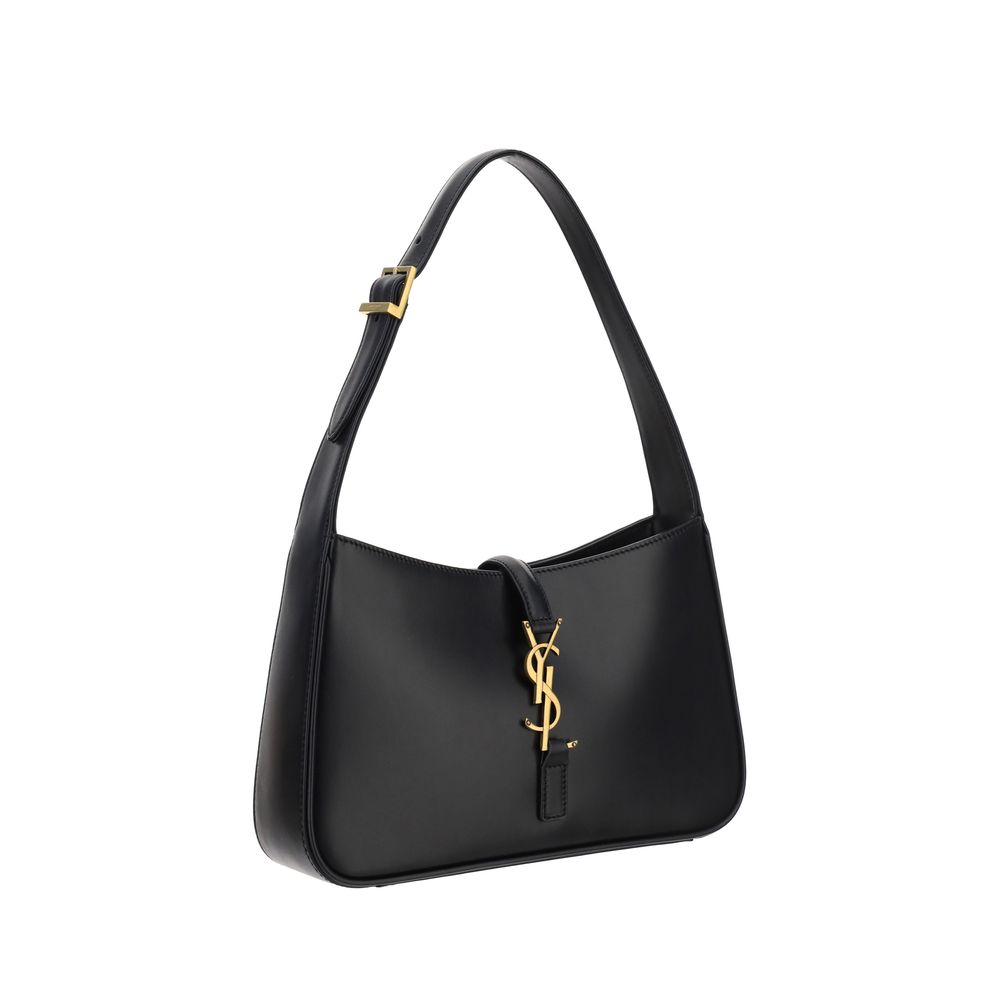 Borsa Hobo Saint Laurent Le 5 À 7 in Pelle Nera