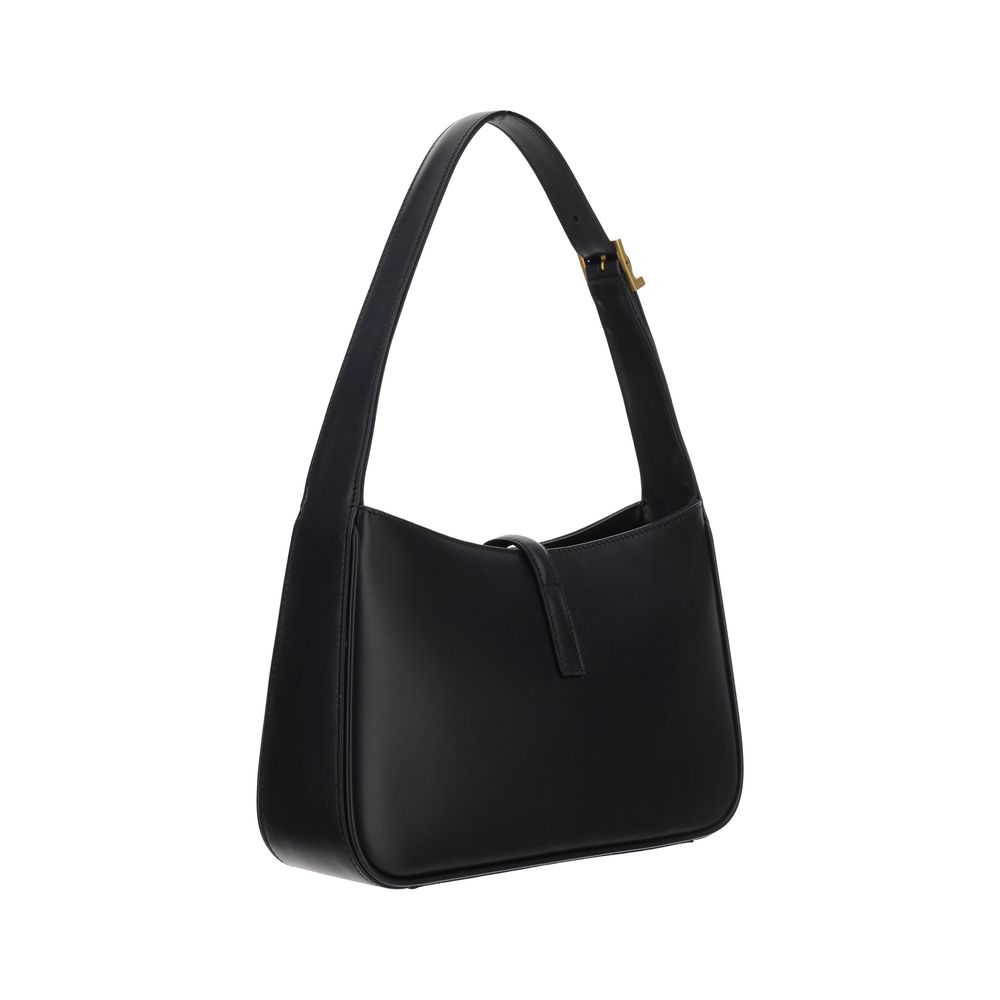 Borsa Hobo Saint Laurent Le 5 À 7 in Pelle Nera
