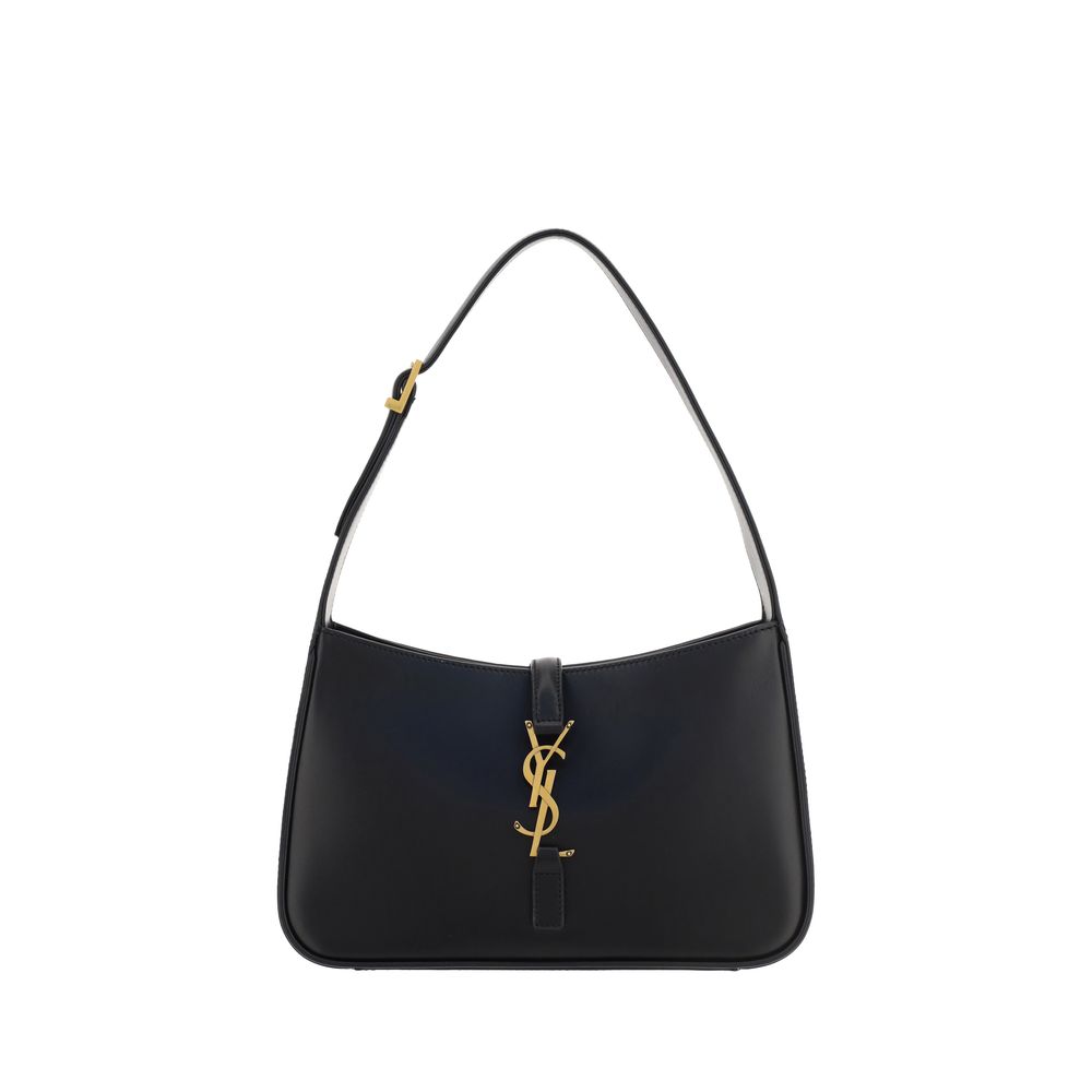 Borsa Hobo Saint Laurent Le 5 À 7 in Pelle Nera