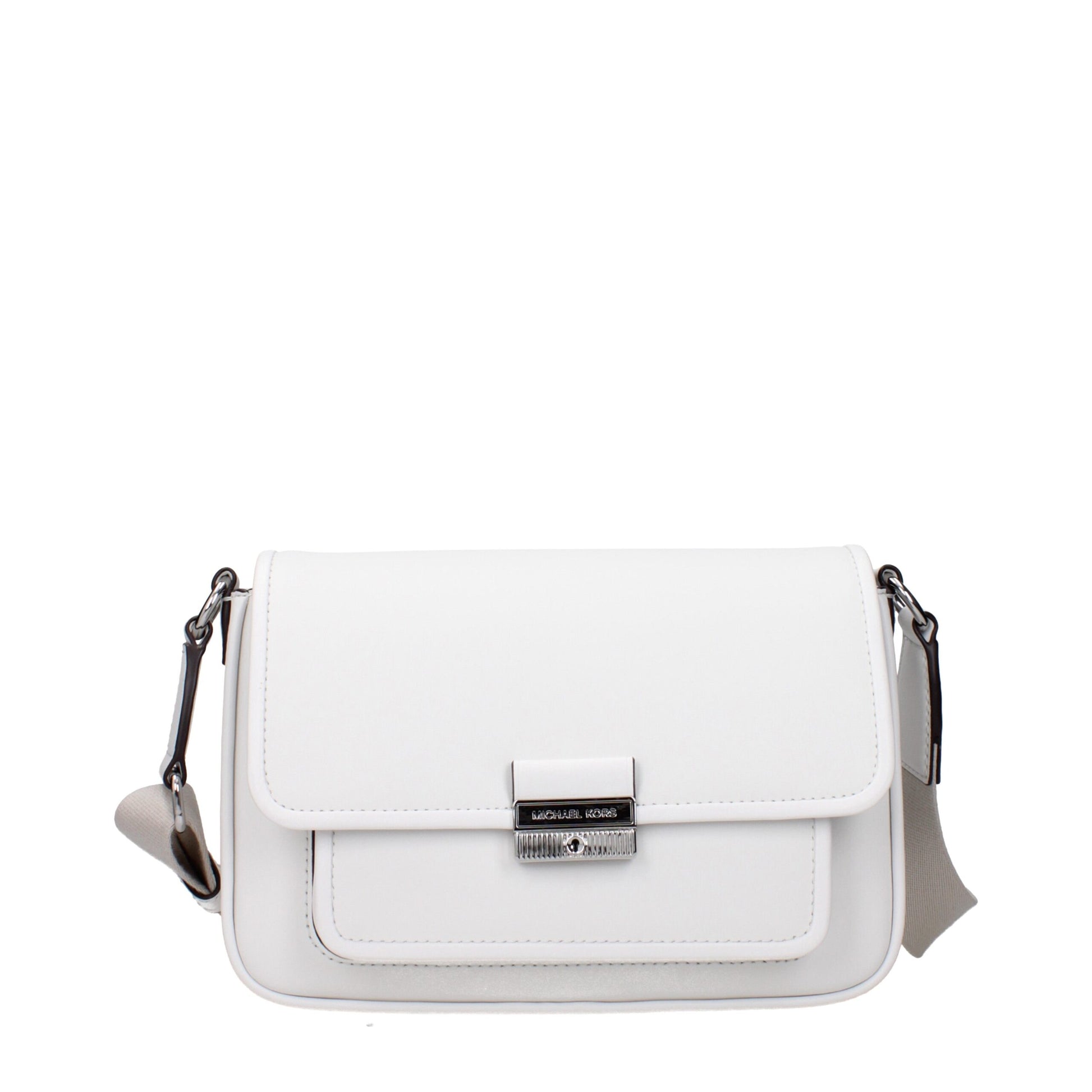 Borsa Michael Kors Bradshaw Messenger Bianca in pelle