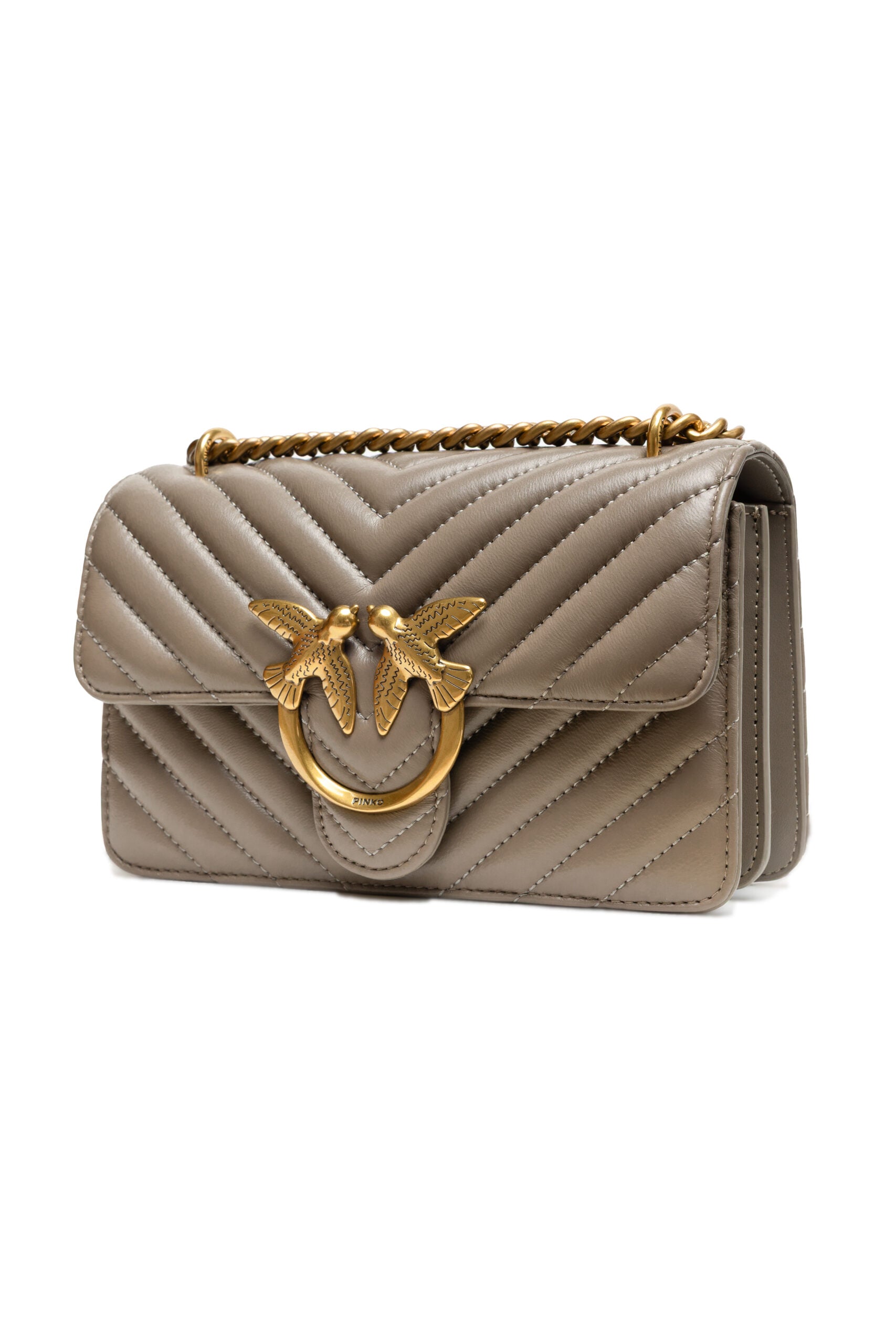 Borsa Pinko Love One Chevron 100074 A0GK I68Q grigia