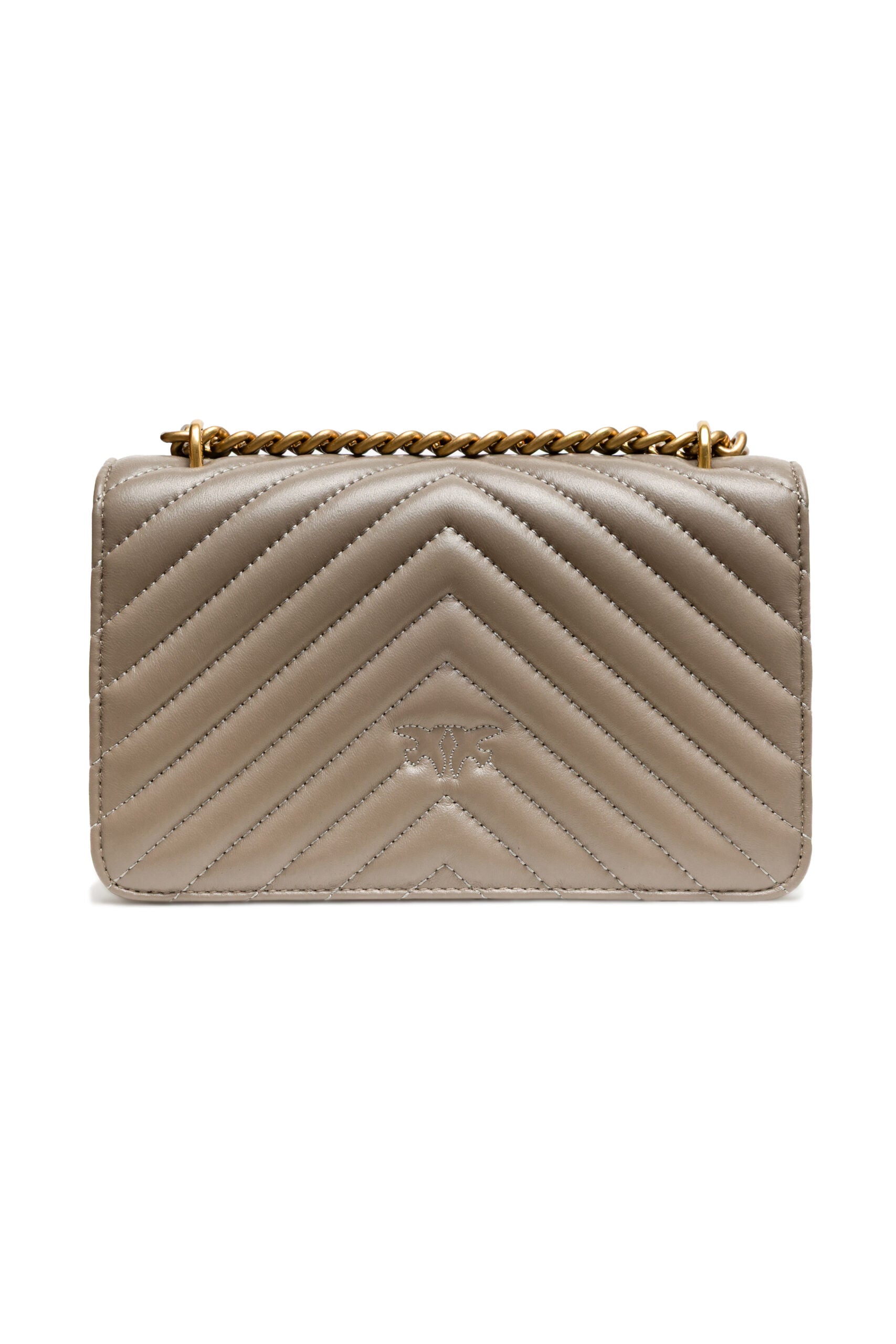 Borsa Pinko Love One Chevron 100074 A0GK I68Q grigia