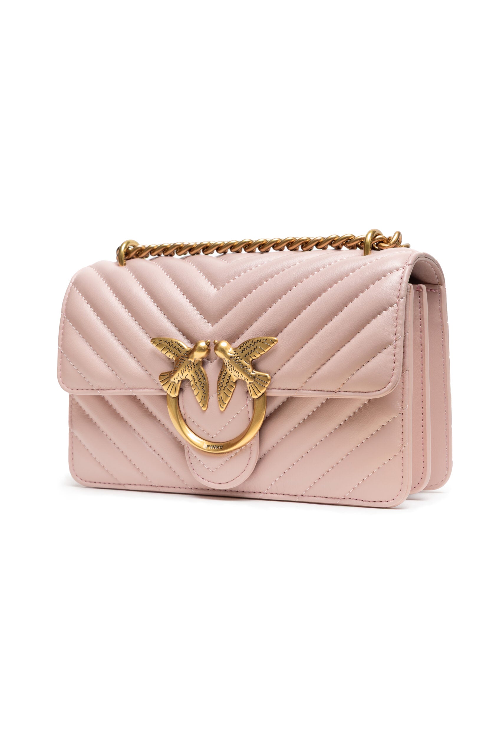 Borsa Pinko Love One Mini 100074A0GK O81Q Chevron Cipria