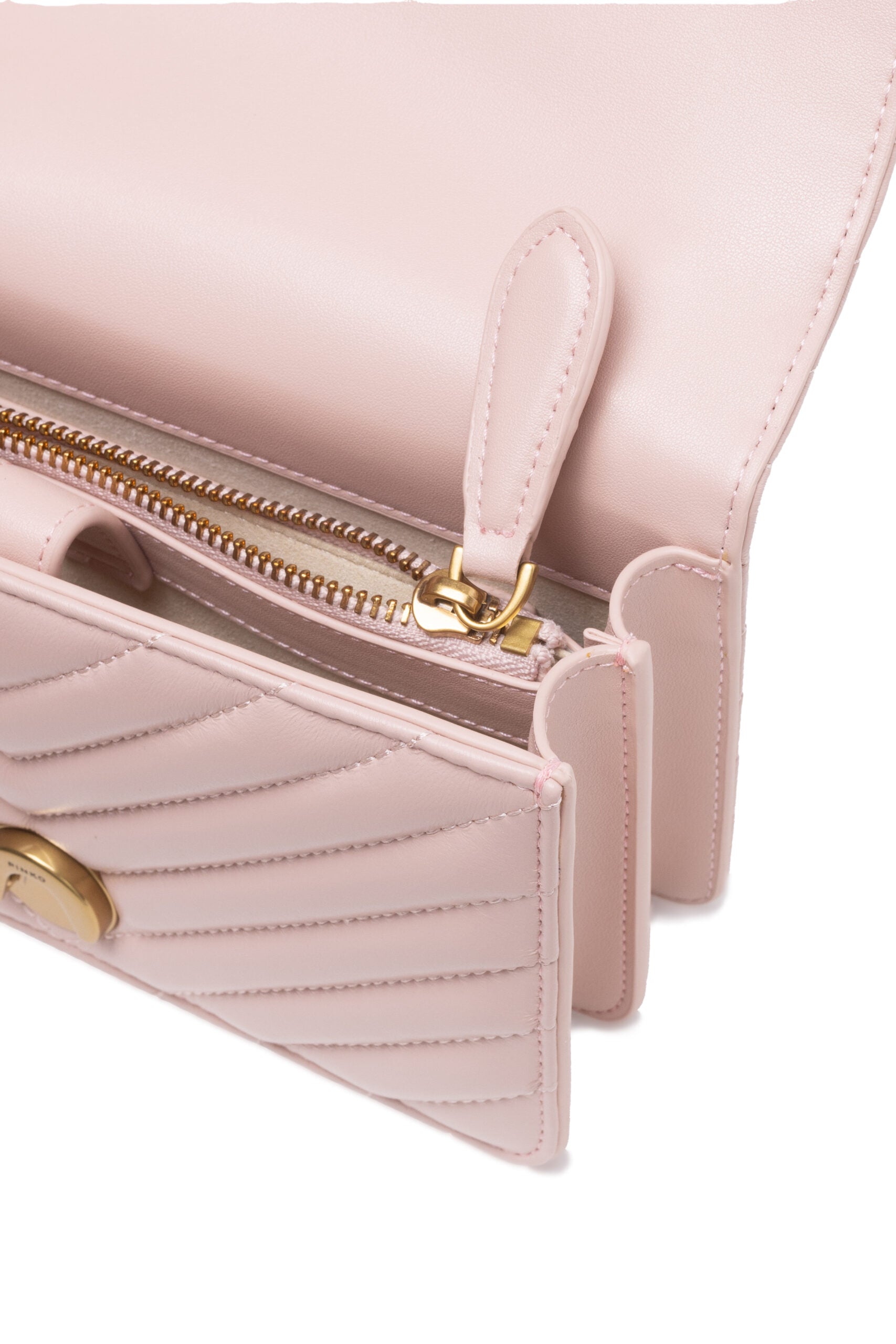 Borsa Pinko Love One Mini 100074A0GK O81Q Chevron Cipria