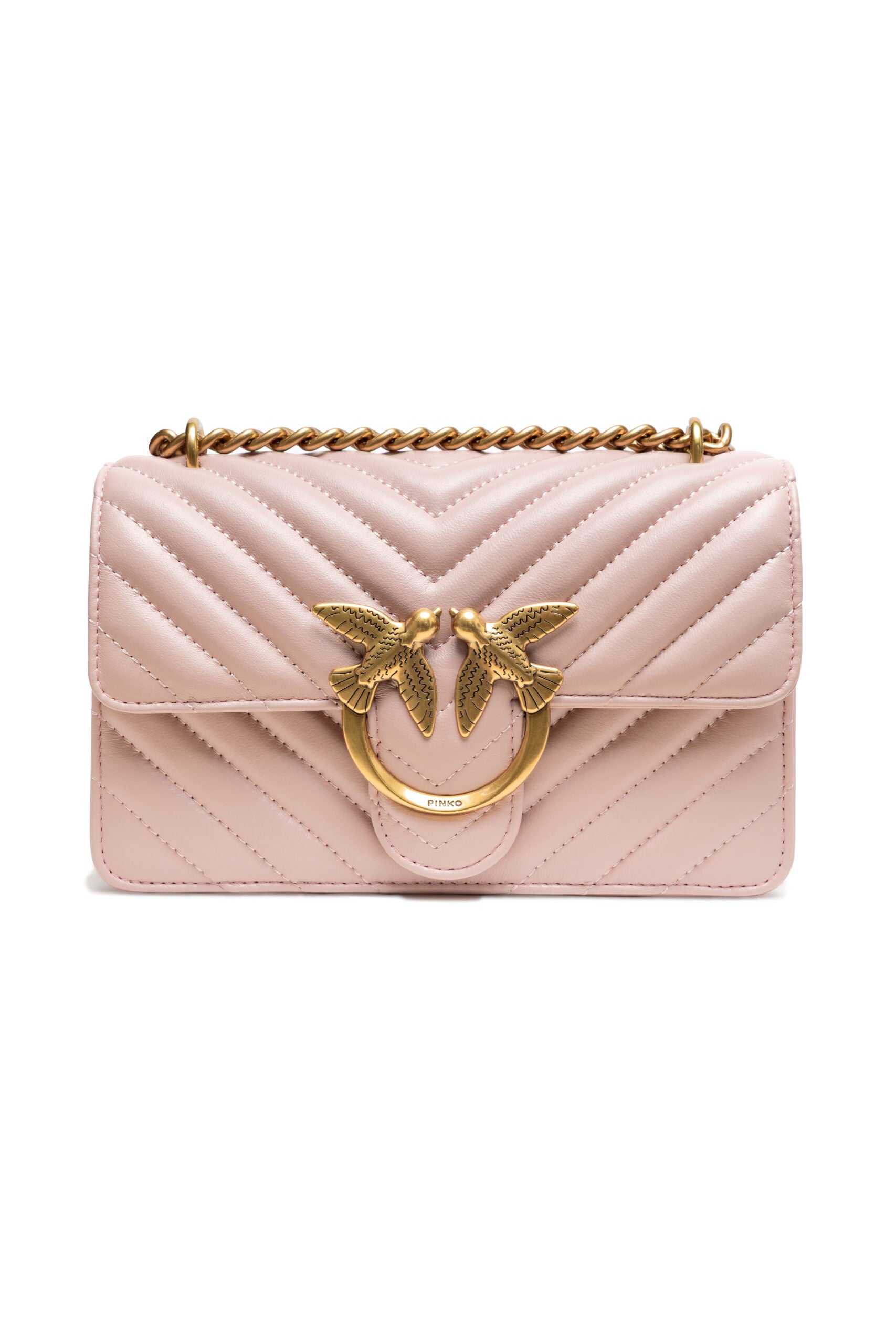 Borsa Pinko Love One Mini 100074A0GK O81Q Chevron Cipria