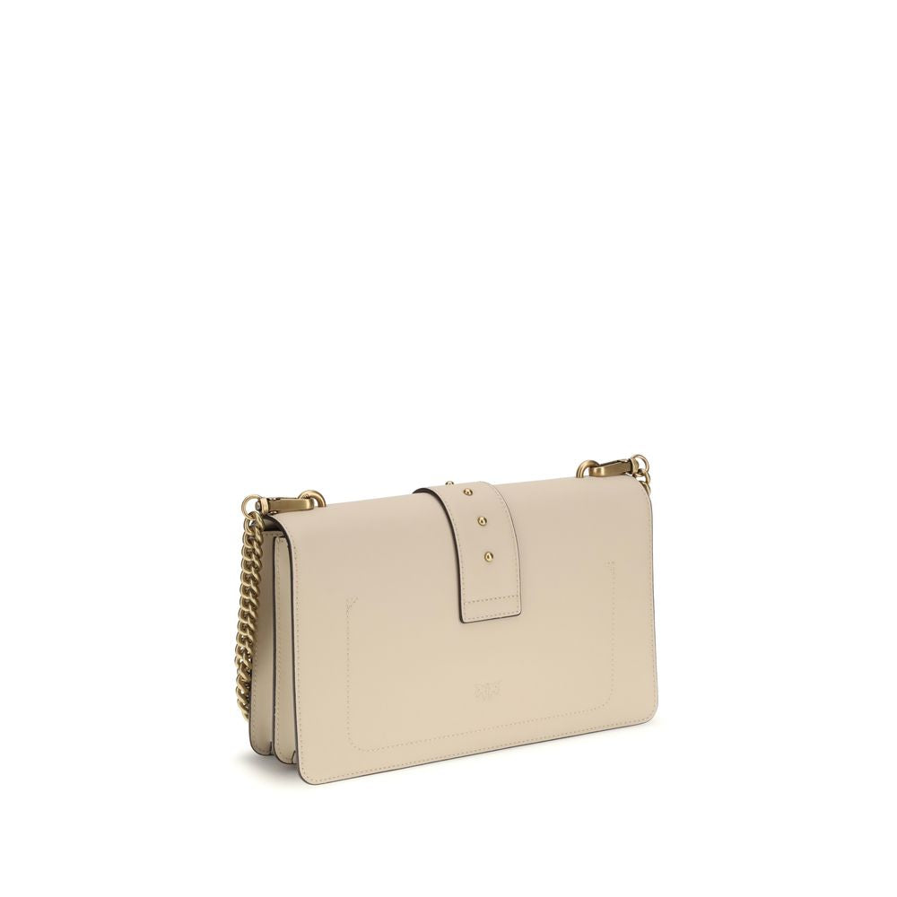 Borsa Pinko One Simply Love Bag Icon in Pelle di Vitello Beige