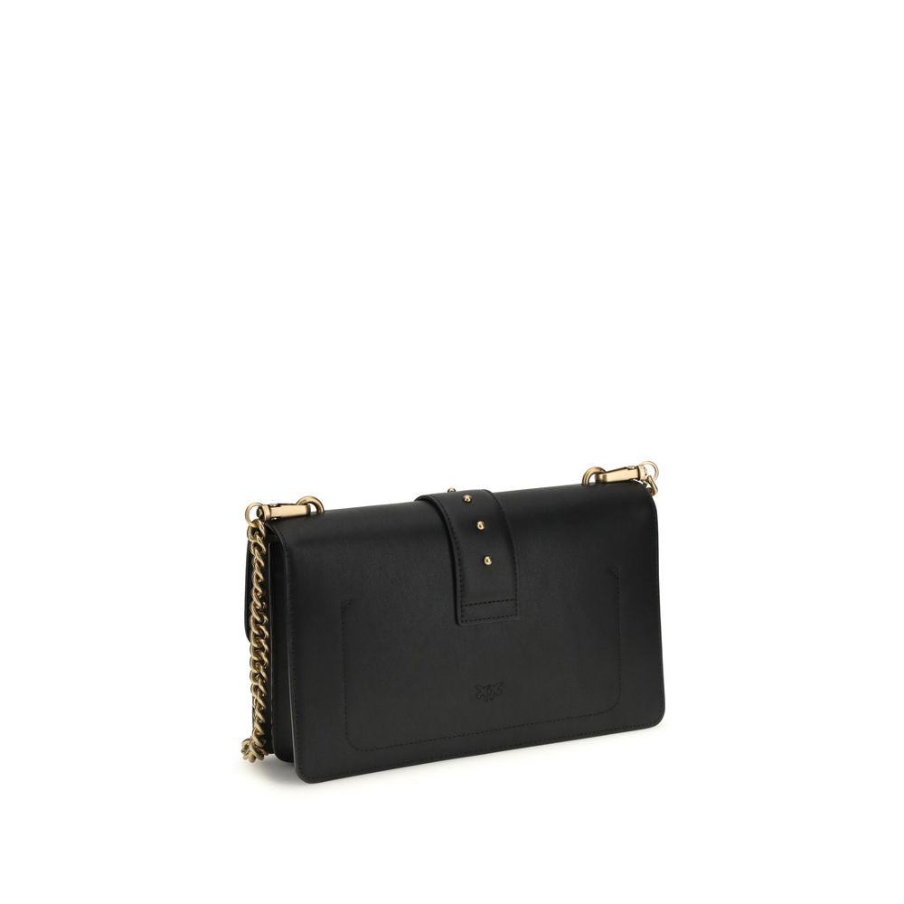 Borsa Pinko One Simply Love Bag Icon in Pelle di Vitello Nera