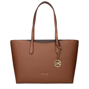Borsa Shopping Michael Kors Arden Top-Zip Tote Bag Marrone