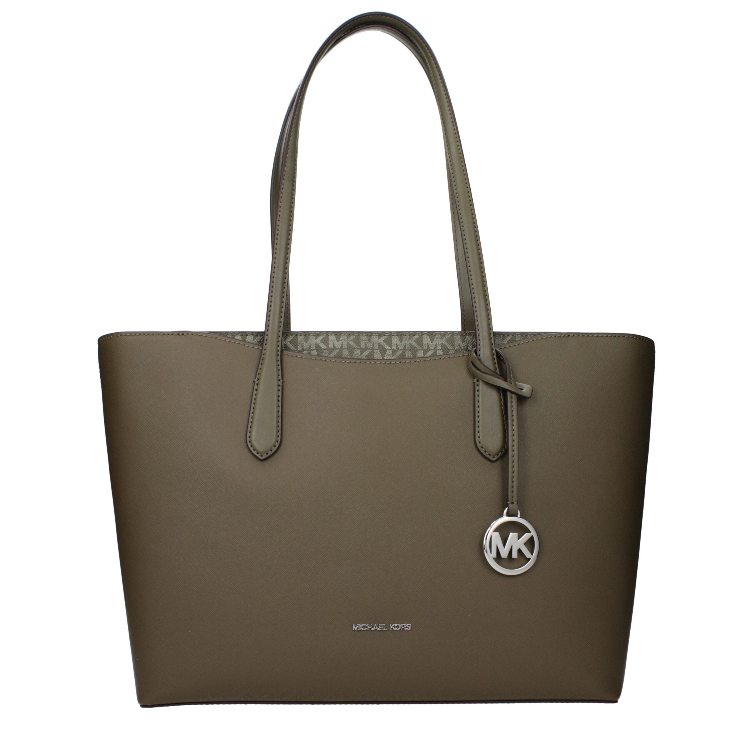 Borsa Shopping Michael Kors Arden Top-Zip Tote Bag Oliva