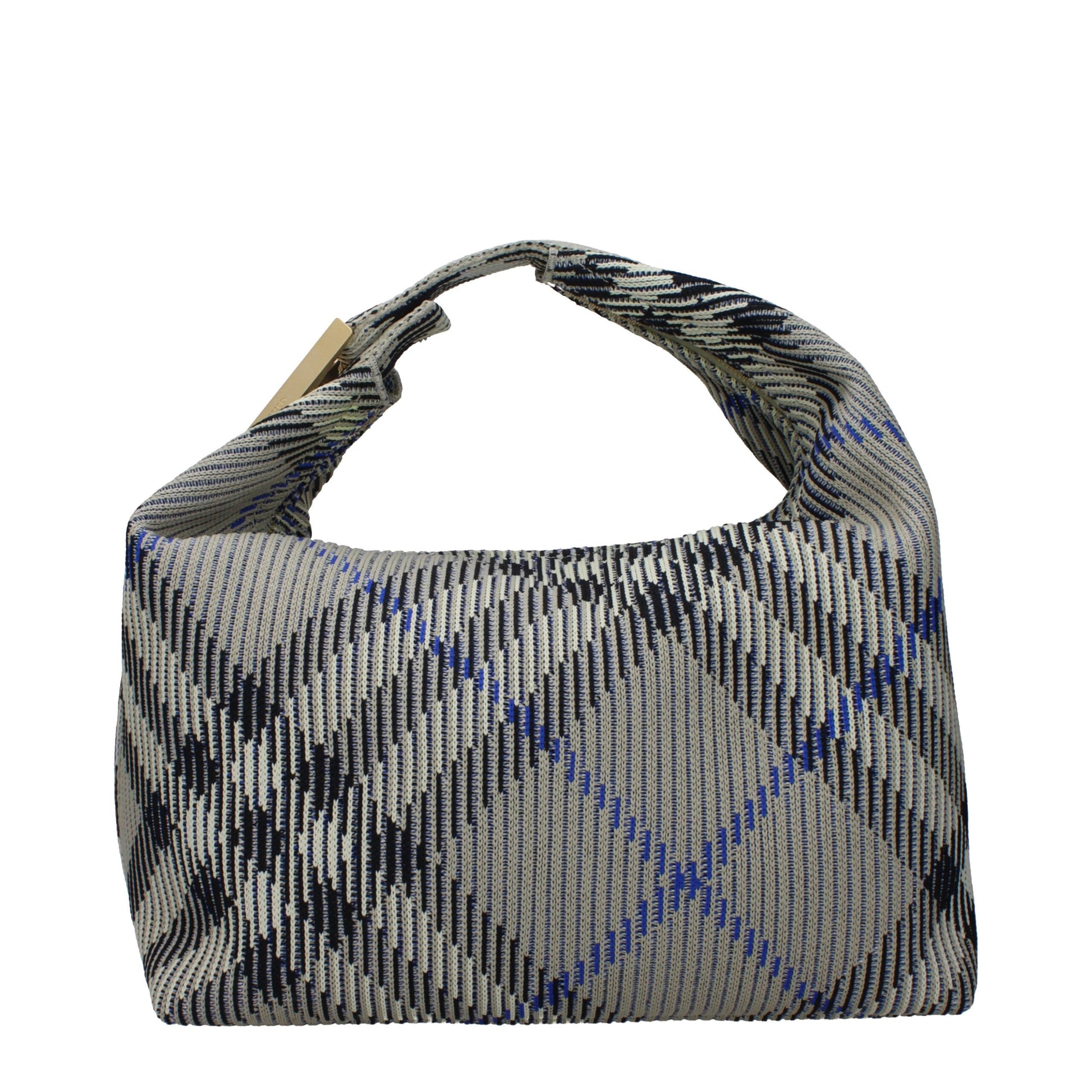 Borsa a Mano Burberry in Poliammide Verde, Chiusura Zip