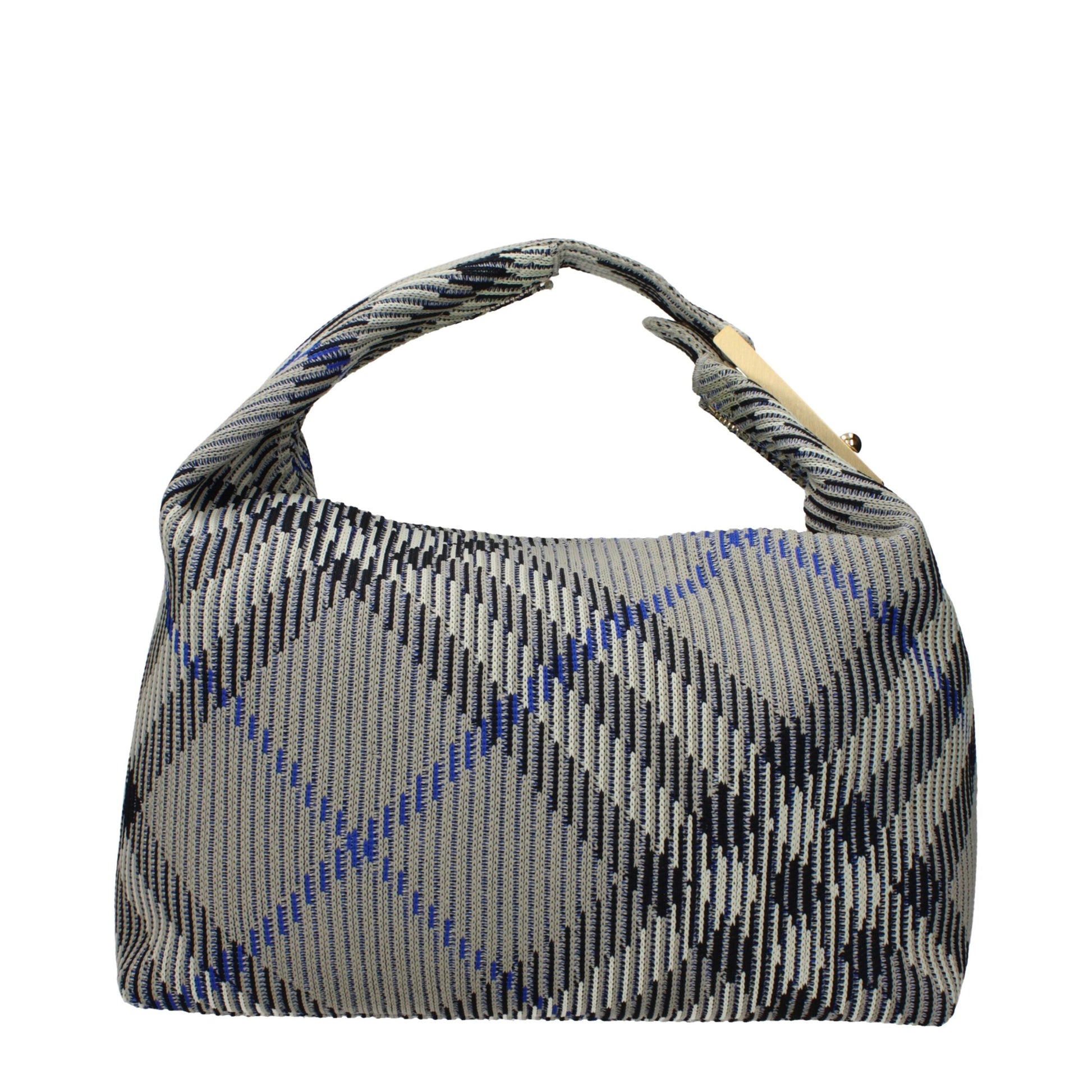 Borsa a Mano Burberry in Poliammide Verde, Chiusura Zip