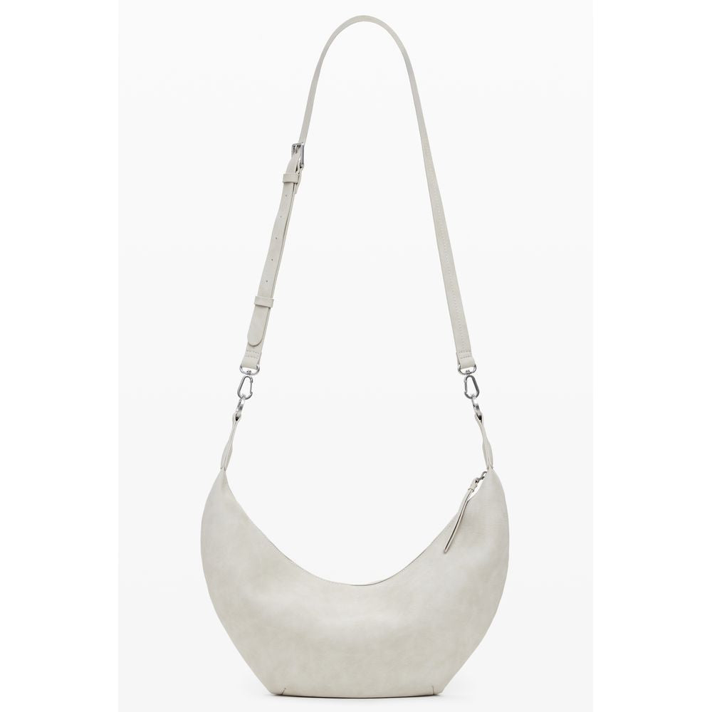 Borsa a Mano Desigual HALF LOGO ZANTE in Polietilene Beige, Tracolla Regolabile