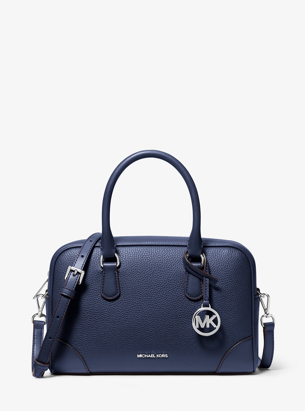 Borsa a Mano Michael Kors Thompson in Pelle Blu Navy