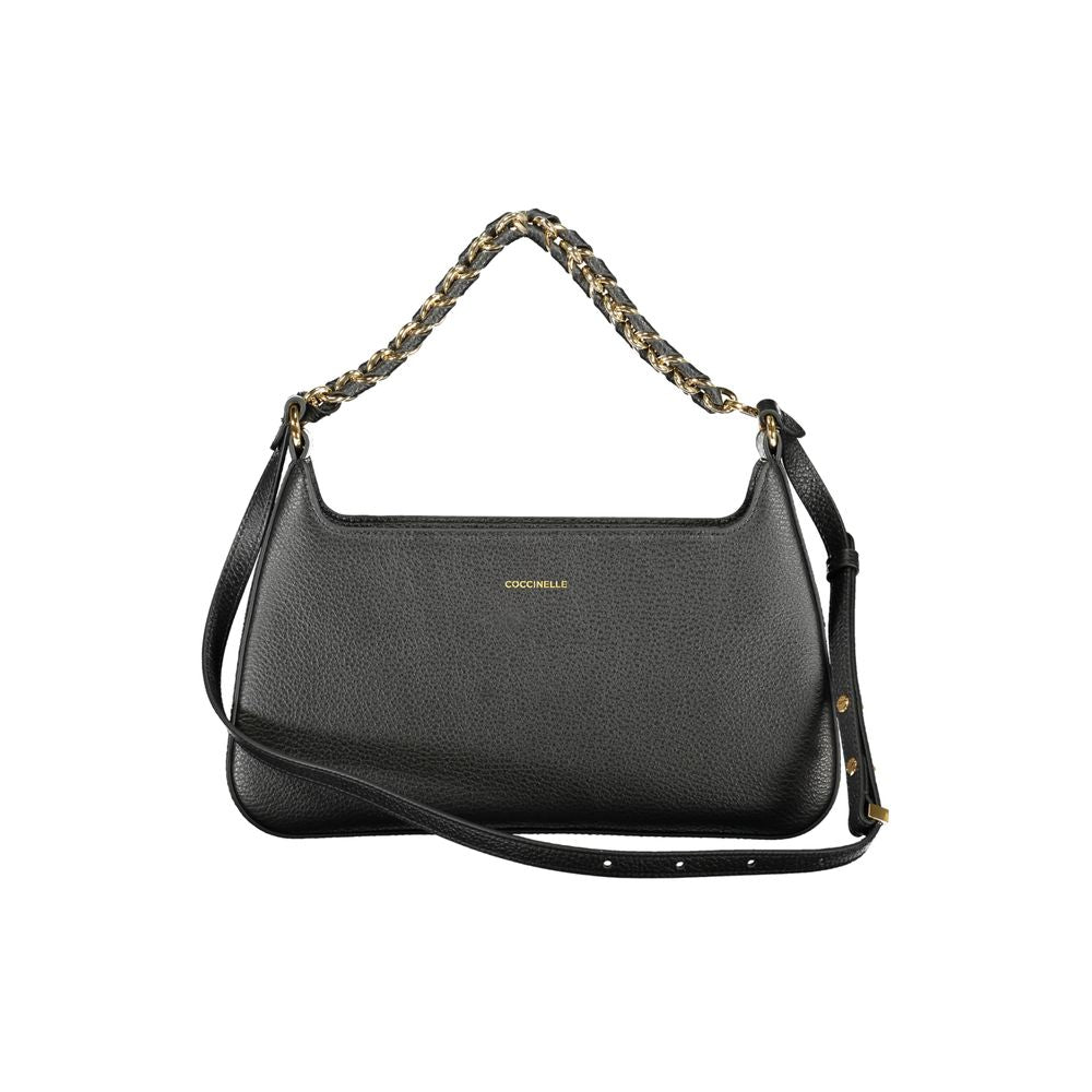Borsa a Spalla Coccinelle Beat Generation Media in Pelle Nera