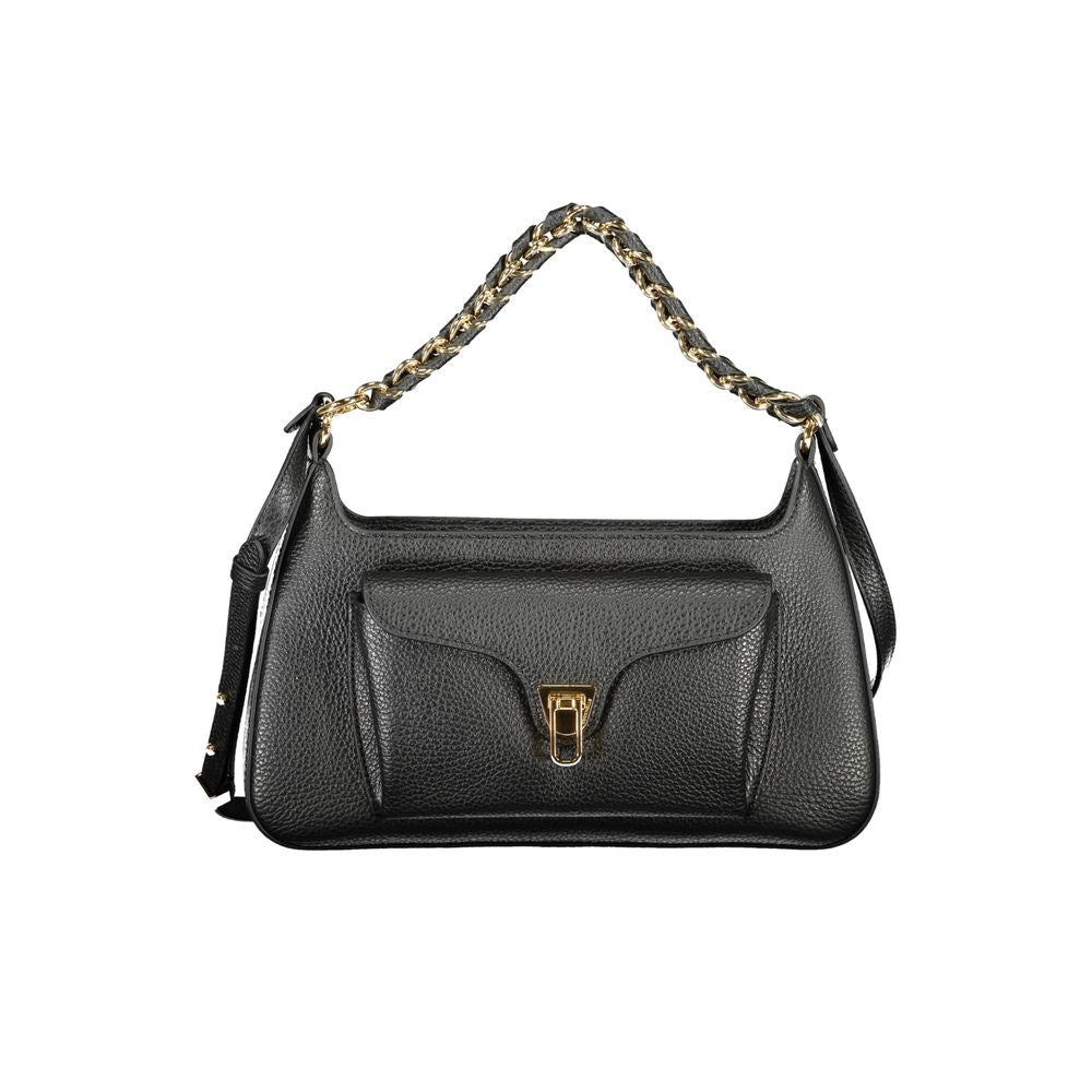 Borsa a Spalla Coccinelle Beat Generation Media in Pelle Nera
