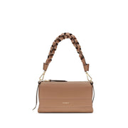 Borsa a Spalla Coccinelle Bohème in Pelle con Manico Intrecciato