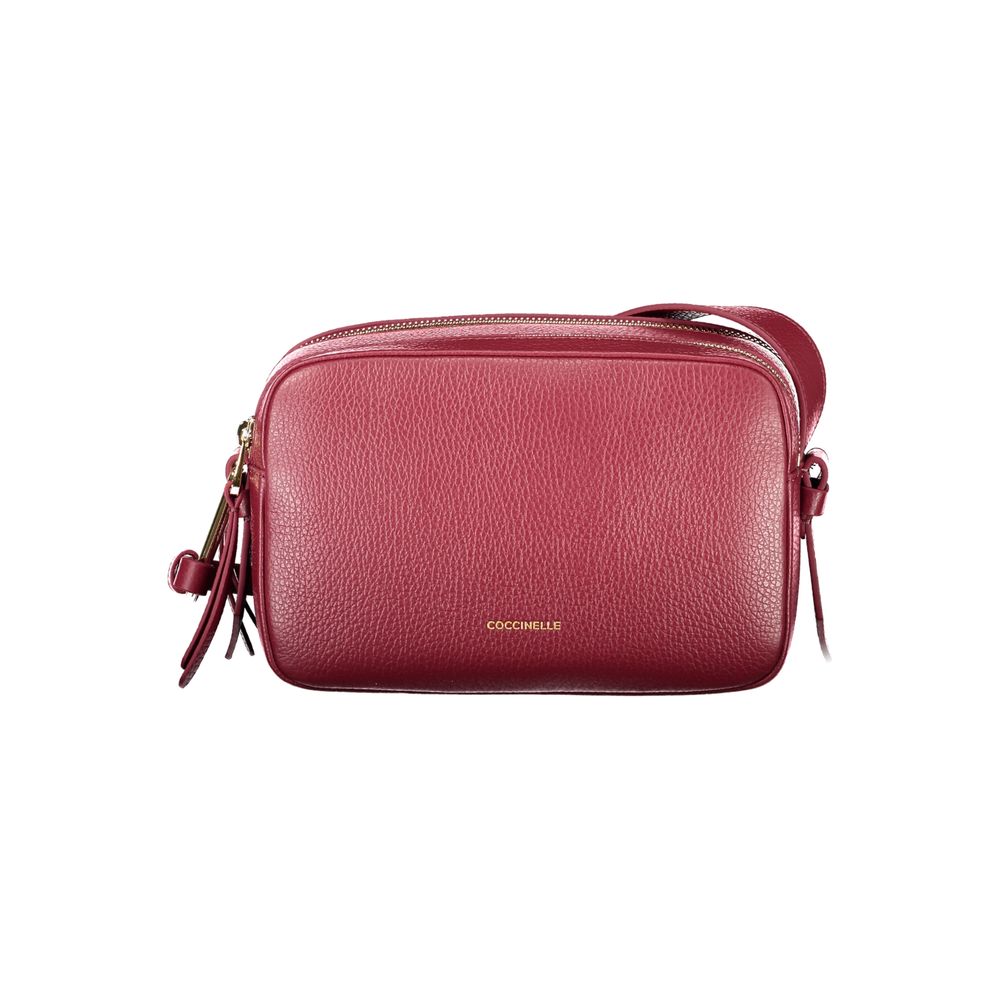 Borsa a Spalla Coccinelle Malory in Pelle Colore Porpora