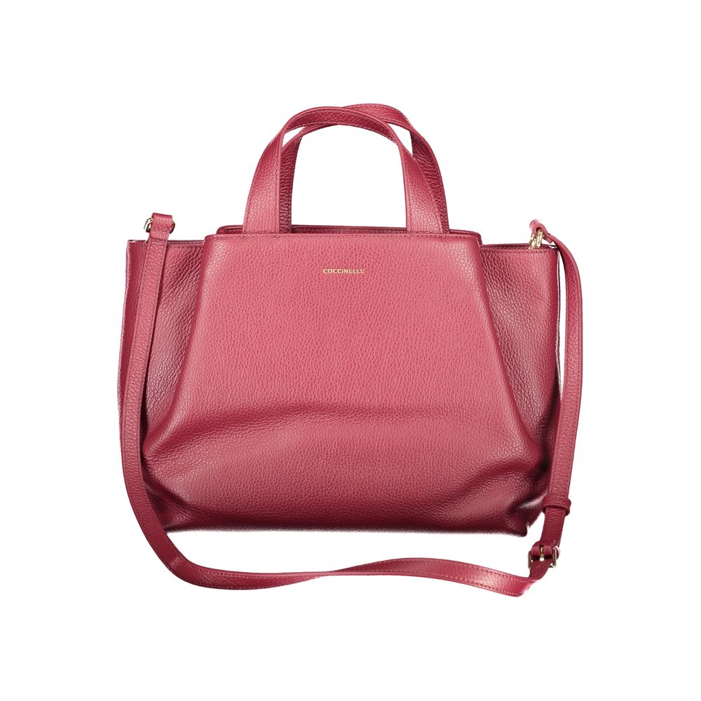 Borsa a Spalla Coccinelle Malory in Pelle Colore Viola con Multi-Tasche