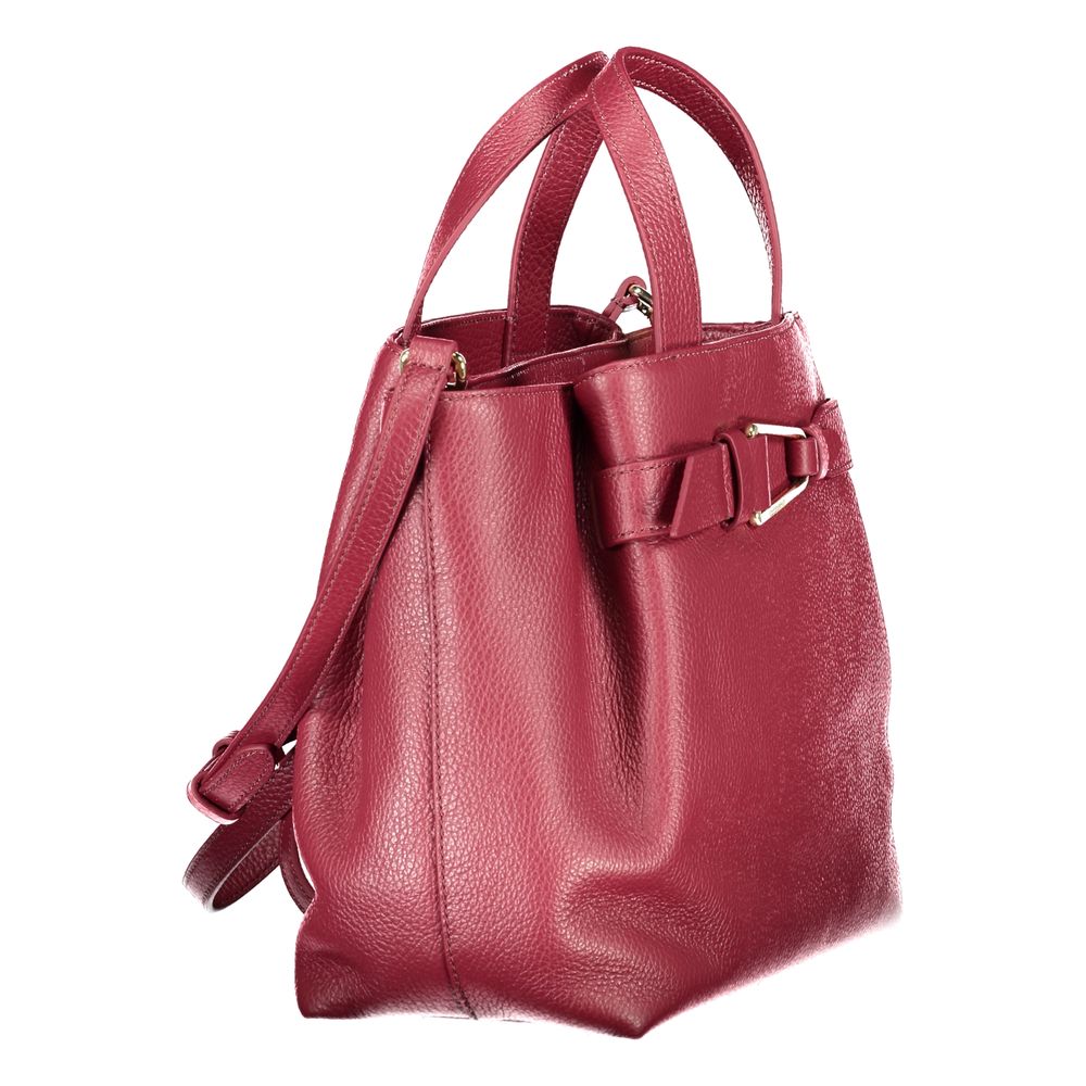 Borsa a Spalla Coccinelle Malory in Pelle Colore Viola con Multi-Tasche