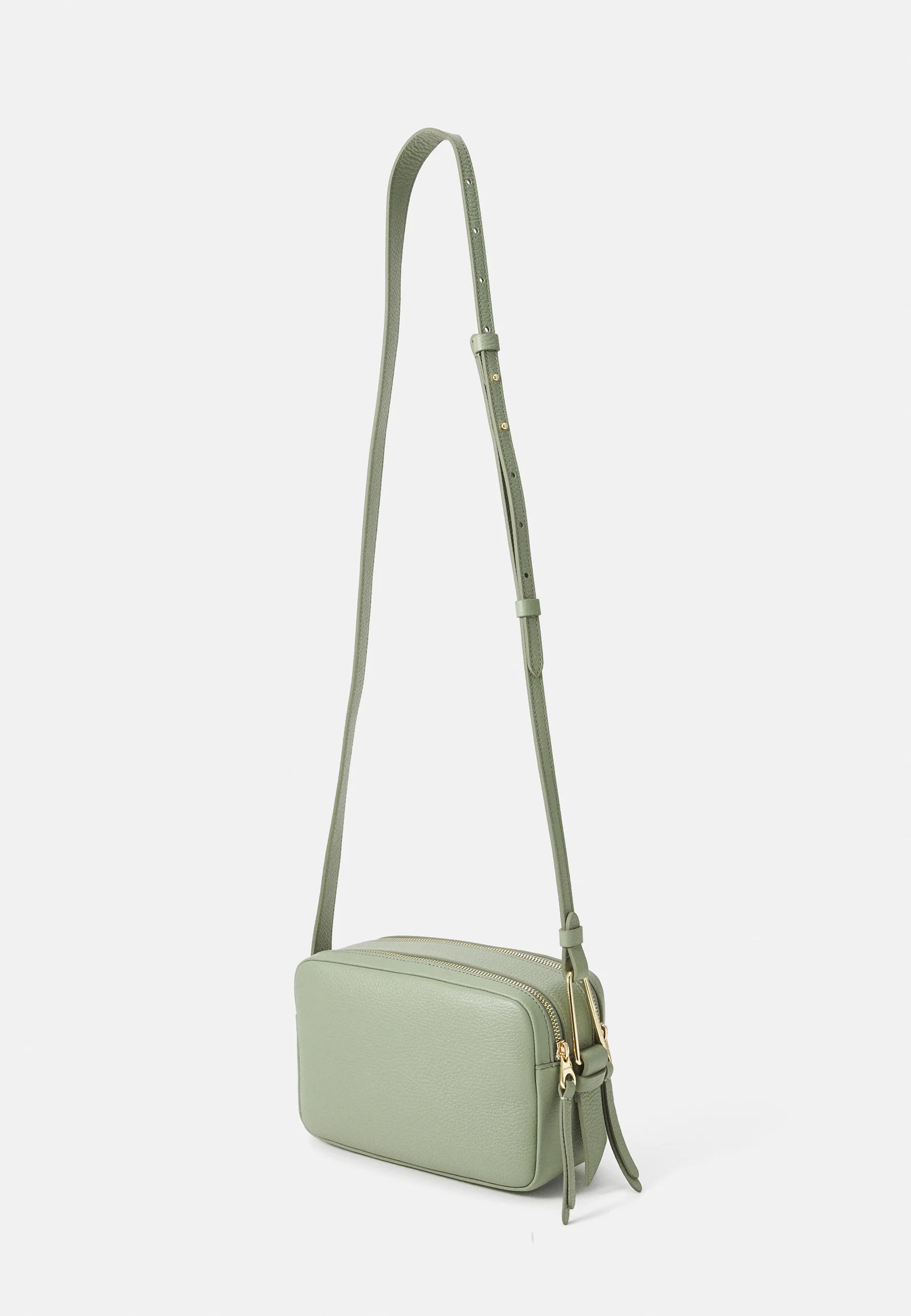 Borsa a Spalla Coccinelle Malory in Vera Pelle Colore Verde