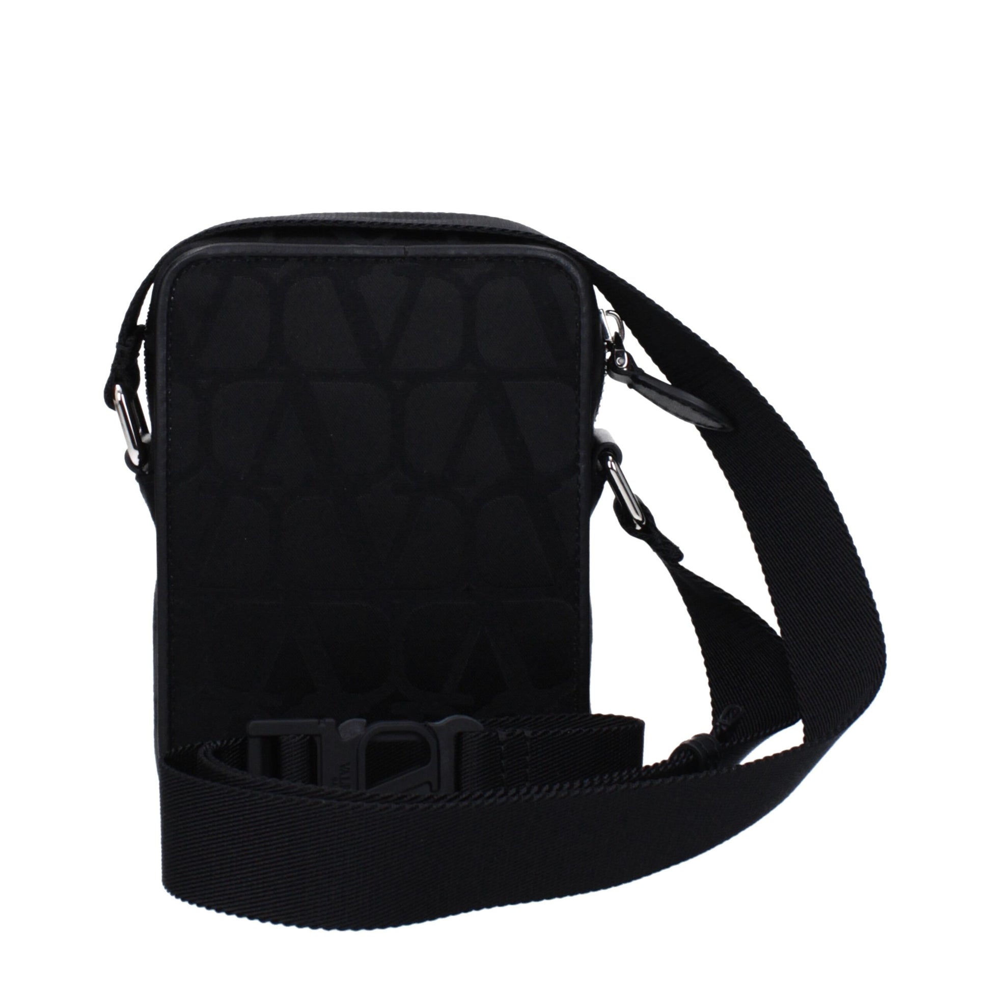 Borsa a Tracolla Piccola Valentino Garavani (Crossbody) in Tessuto Nero