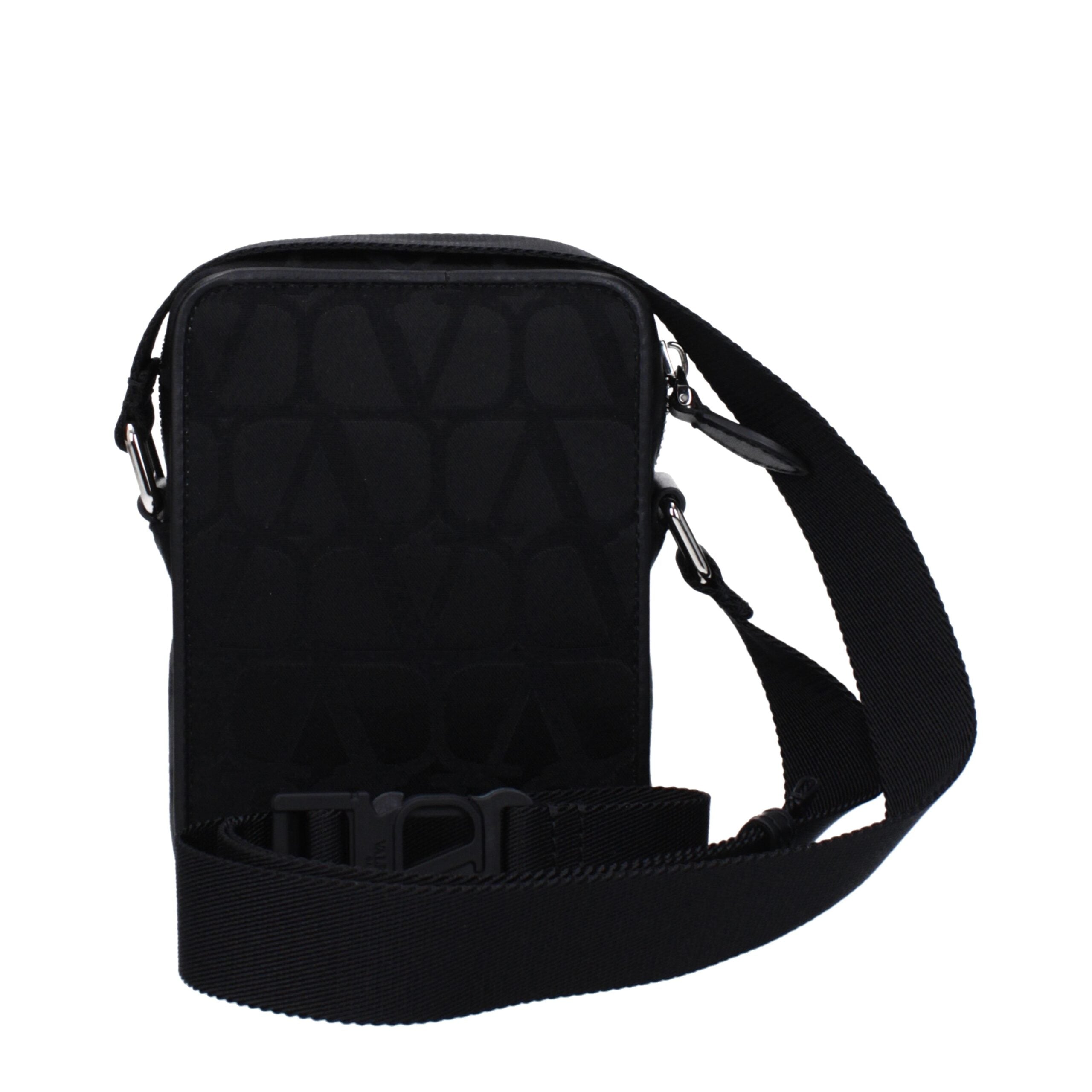 Borsa a Tracolla Piccola Valentino Garavani (Crossbody) in Tessuto Nero