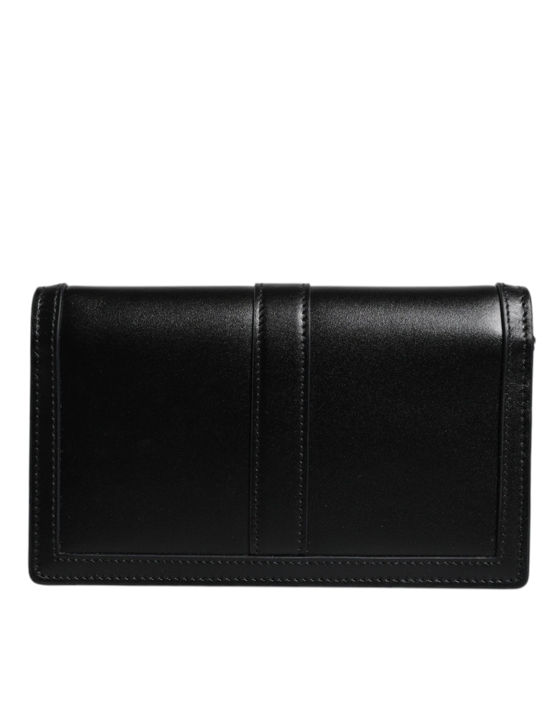 Borsa a Tracolla Versace in Pelle di Vitello Nera, Catena 100cm